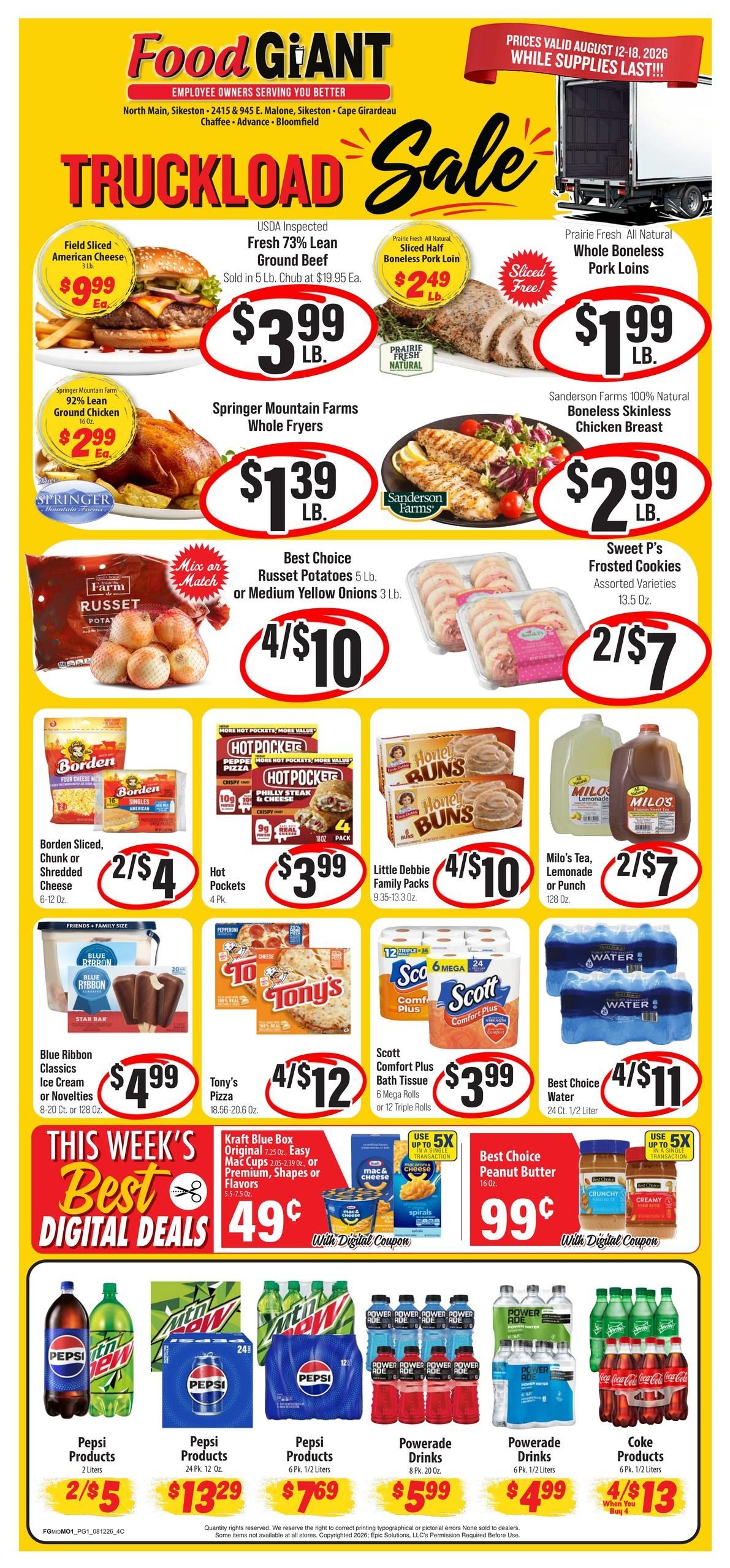 Food Giant (Burfordville Area, MO) Weekly Ad August 12 - 18, 2026