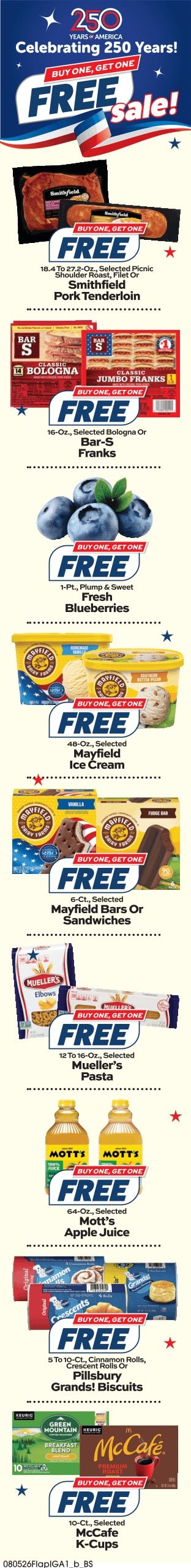 G&R IGA (109 Baker St, Webster Springs, WV) Weekly Ad August 5 - 11, 2026