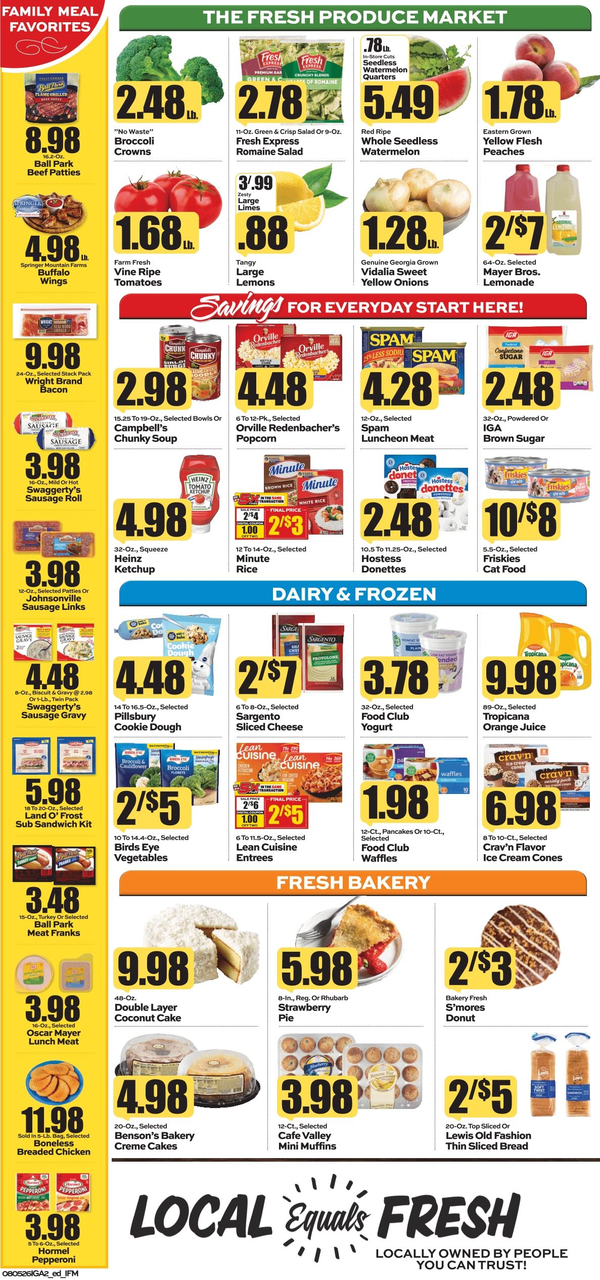 G&R IGA (109 Baker St, Webster Springs, WV) Weekly Ad August 5 - 11, 2026