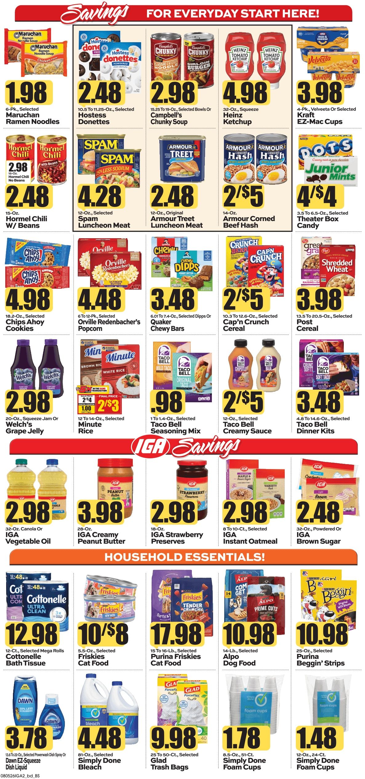 Pocahontas IGA (18838 Seneca Trail, Marlinton, WV) Weekly Ad August 6 - 12, 2026