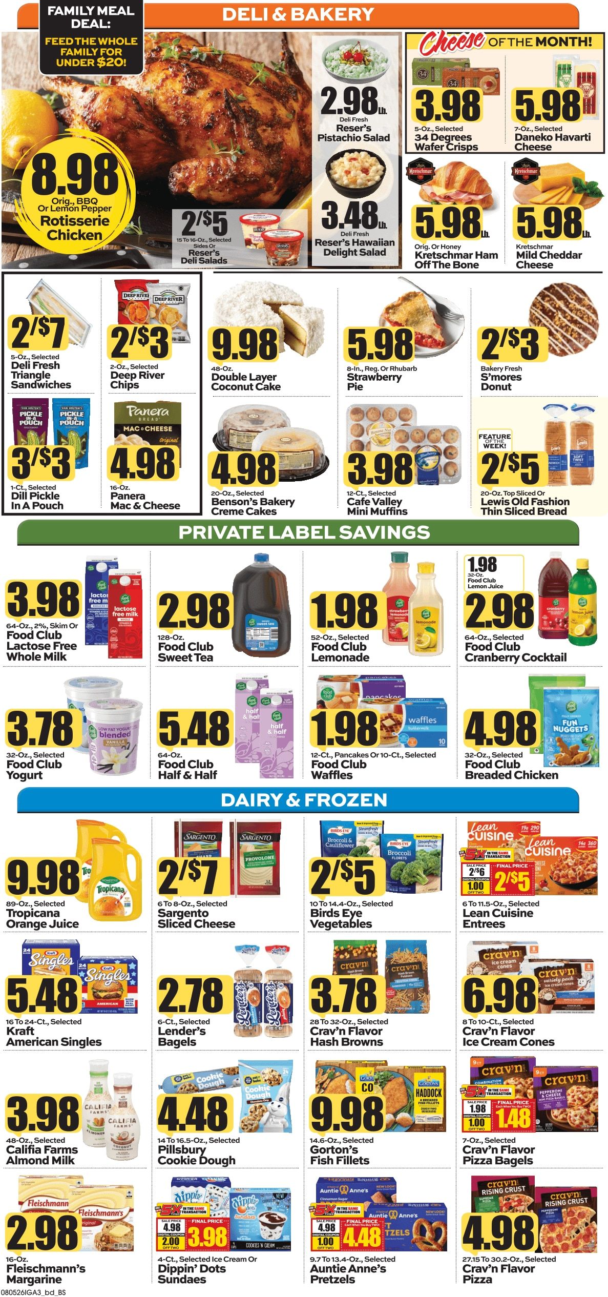 Pocahontas IGA (18838 Seneca Trail, Marlinton, WV) Weekly Ad August 6 - 12, 2026