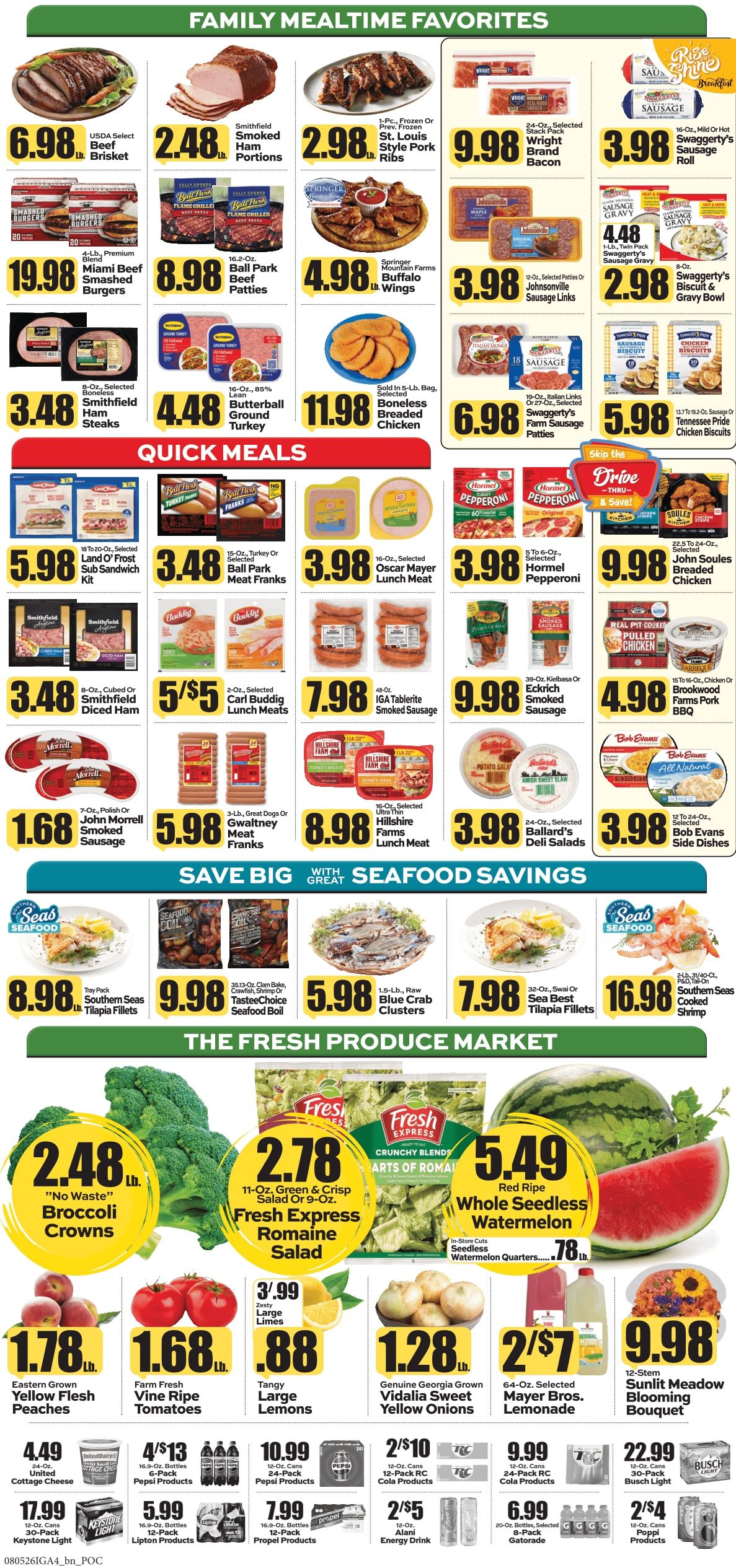 Pocahontas IGA (18838 Seneca Trail, Marlinton, WV) Weekly Ad August 6 - 12, 2026