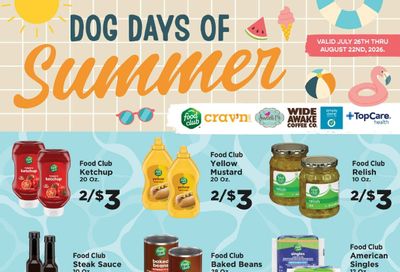 Gempeler's Supermarket Dog Days of Summer Weekly Ad July 26 - August 22, 2026