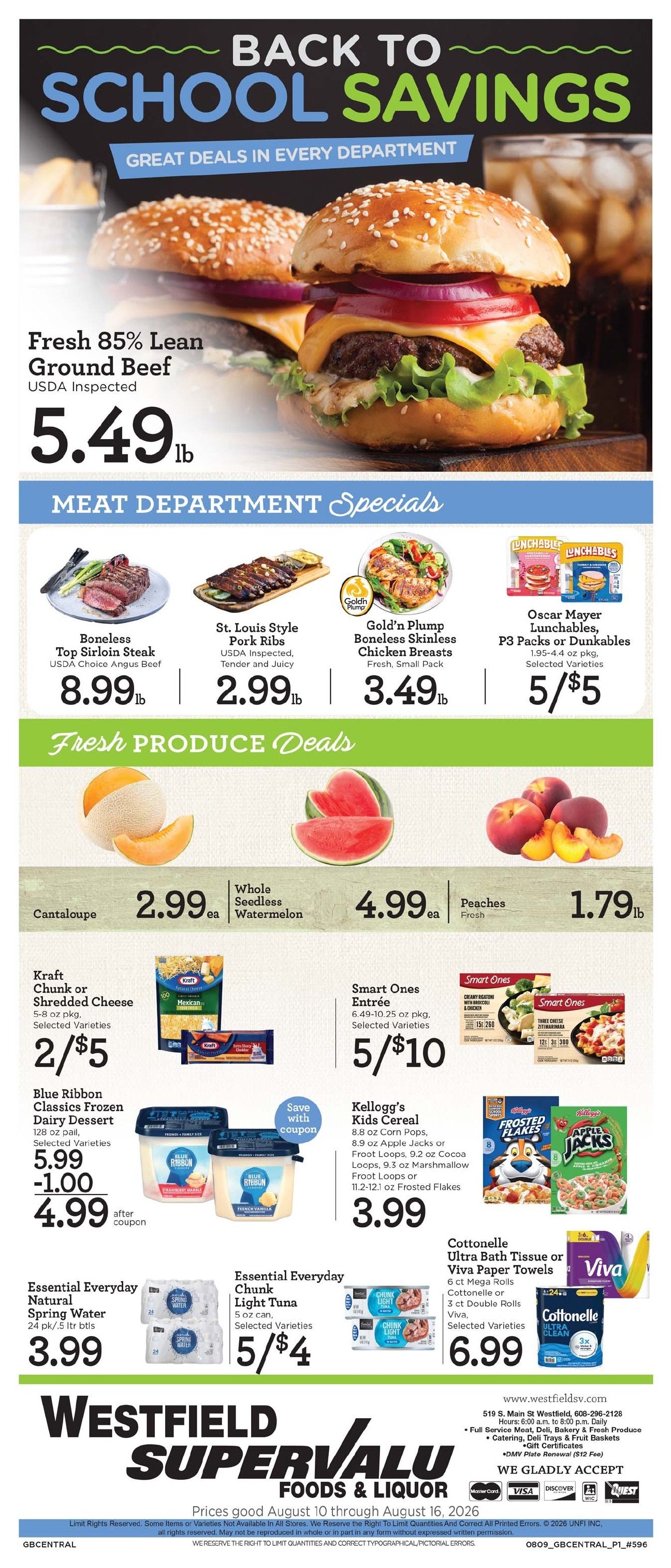 Westfield Supervalu Weekly Ad August 10 - 16, 2026