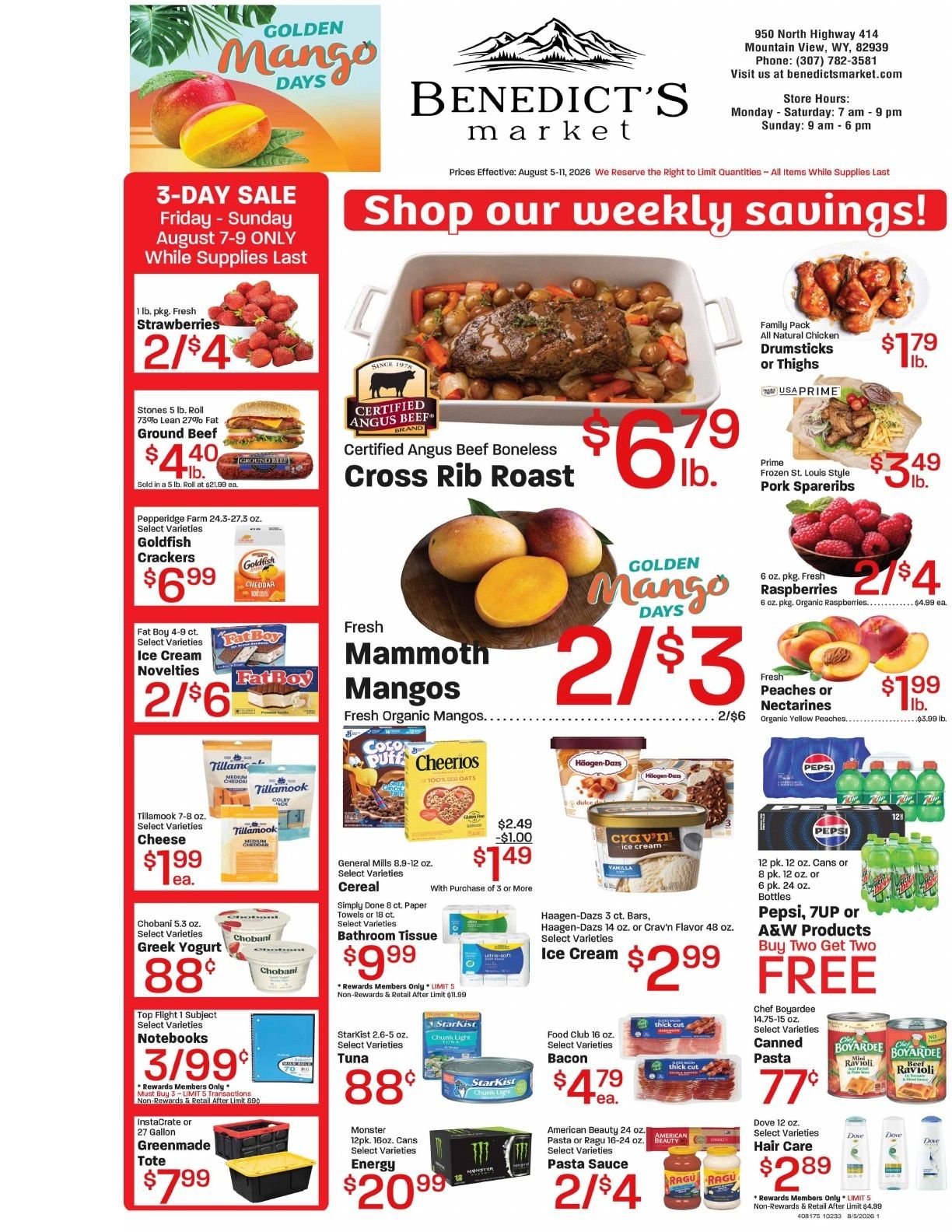 Benedict's Market Weekly Ad August 5 - 11, 2026