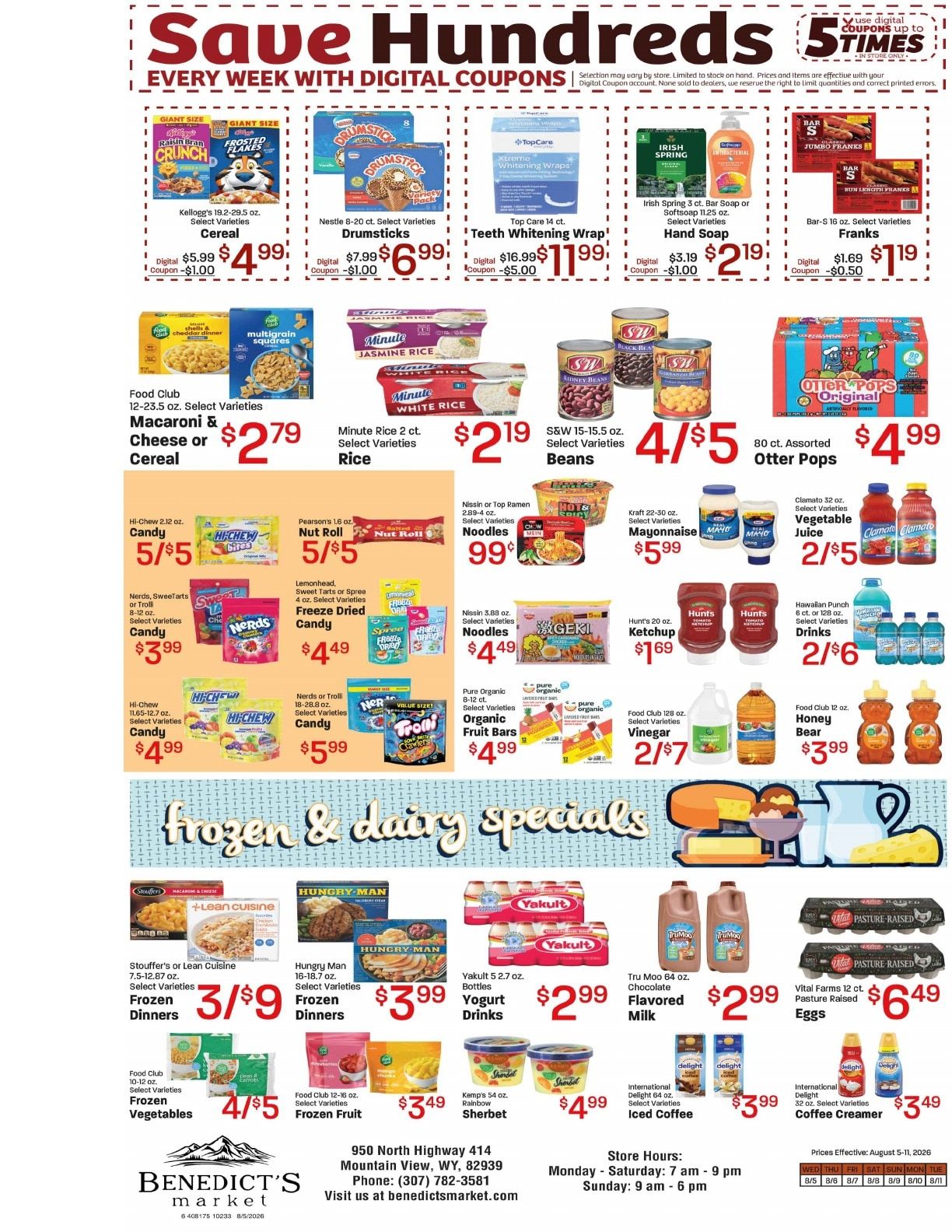 Benedict's Market Weekly Ad August 5 - 11, 2026
