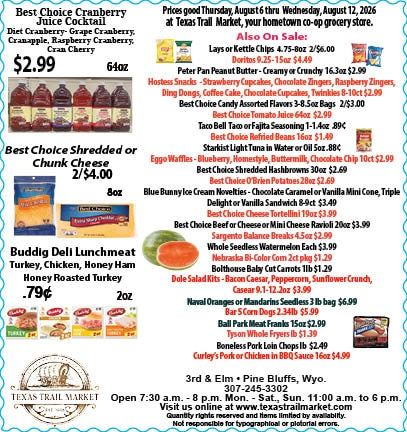 Texas Trail Market Weekly Ad August 6 - 12, 2026