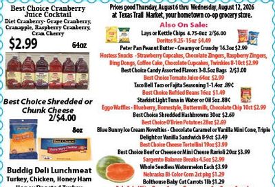 Texas Trail Market Weekly Ad August 6 - 12, 2026