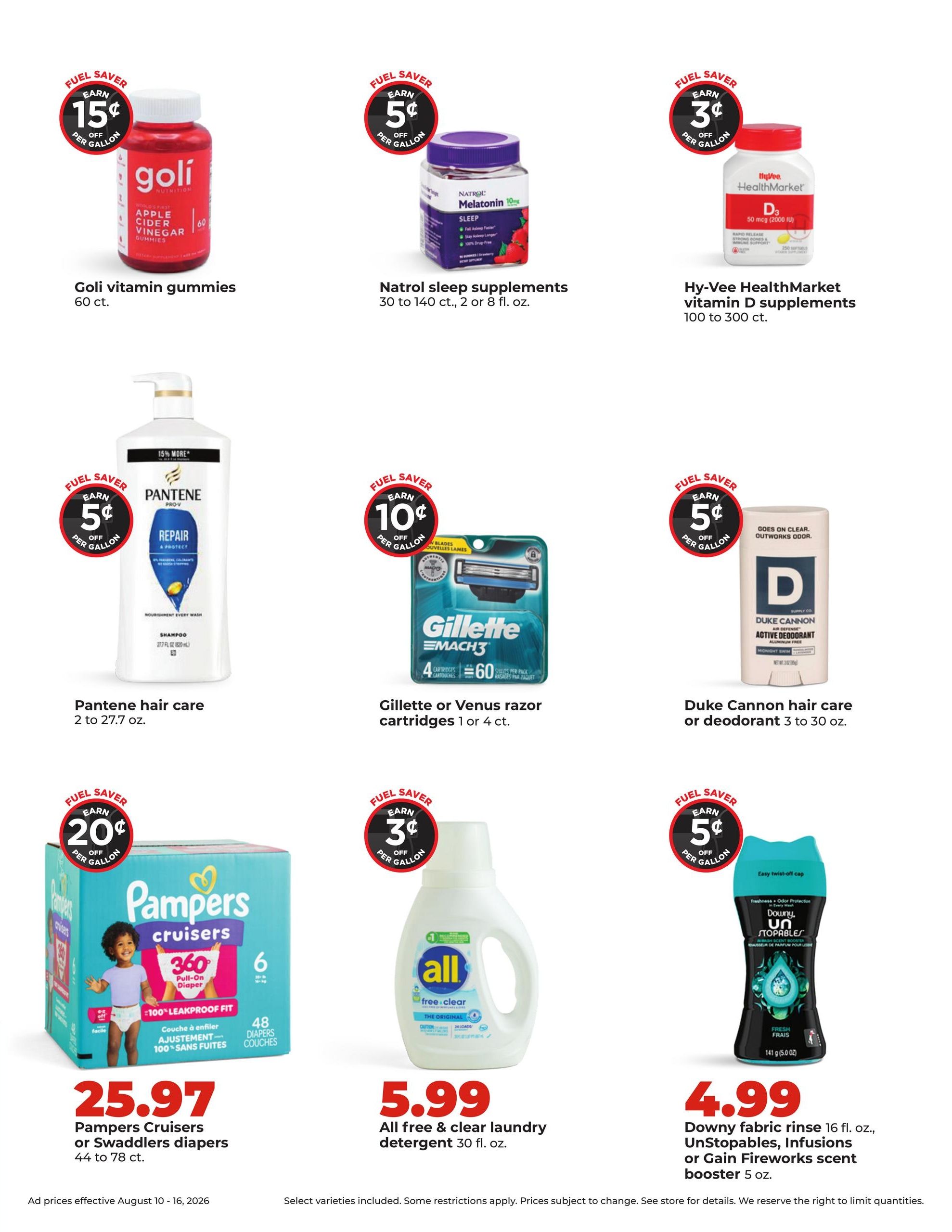 Hy-Vee (IA, IL, WI) Weekly Ad August 10 - 16, 2026