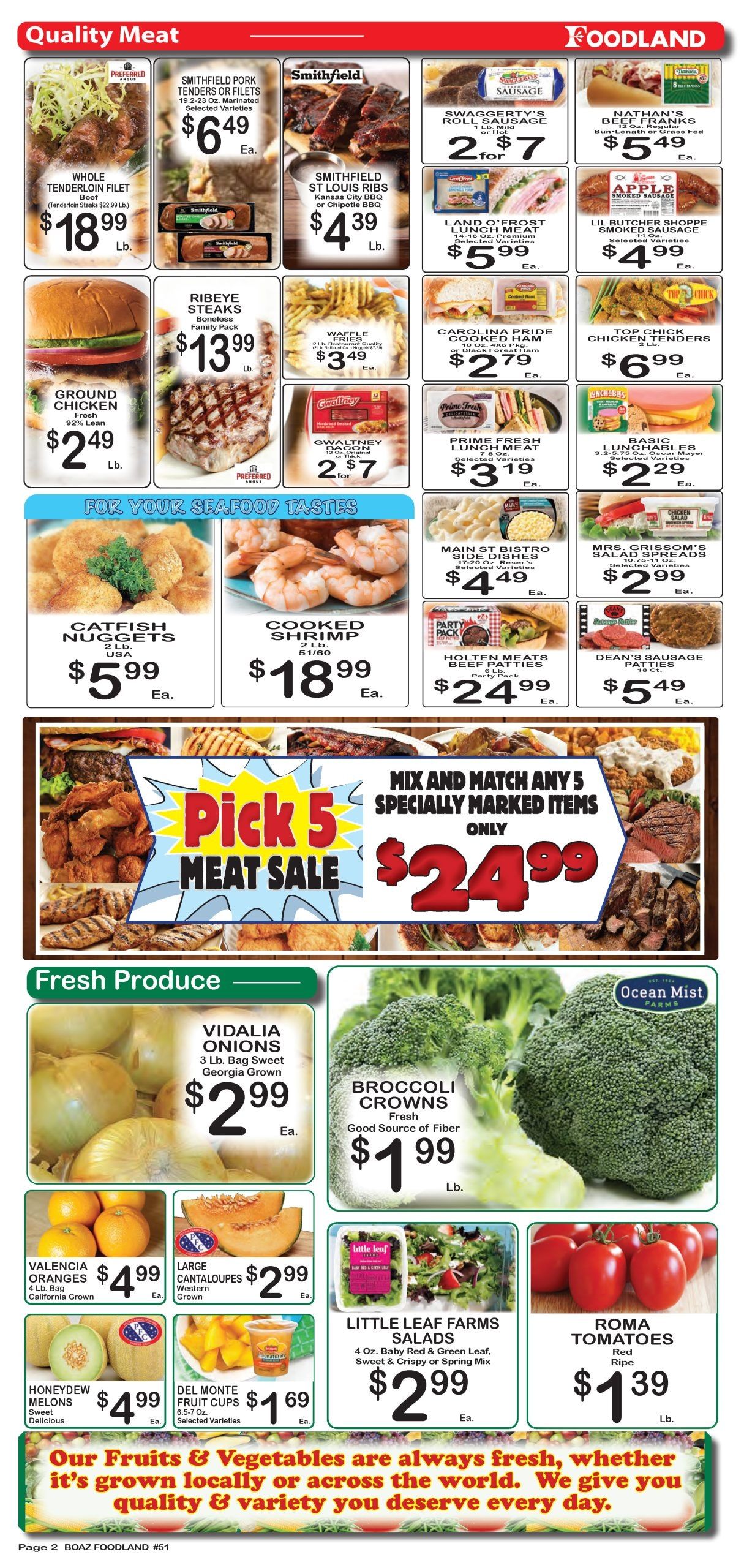 Foodland Grocery (Boaz, AL) Weekly Ad August 11 - 17, 2026