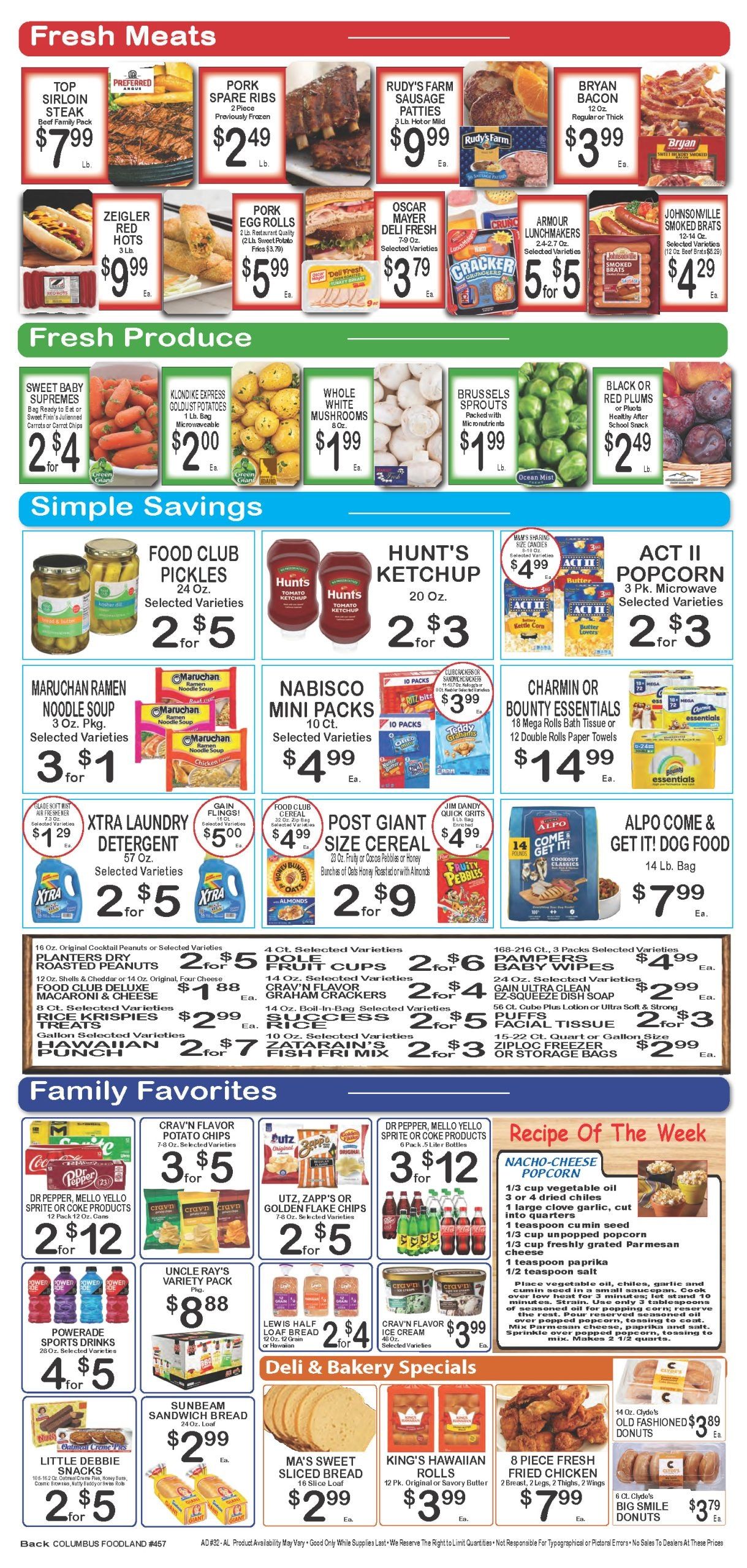 Foodland Grocery (Columbus, GA) Weekly Ad August 5 - 11, 2026