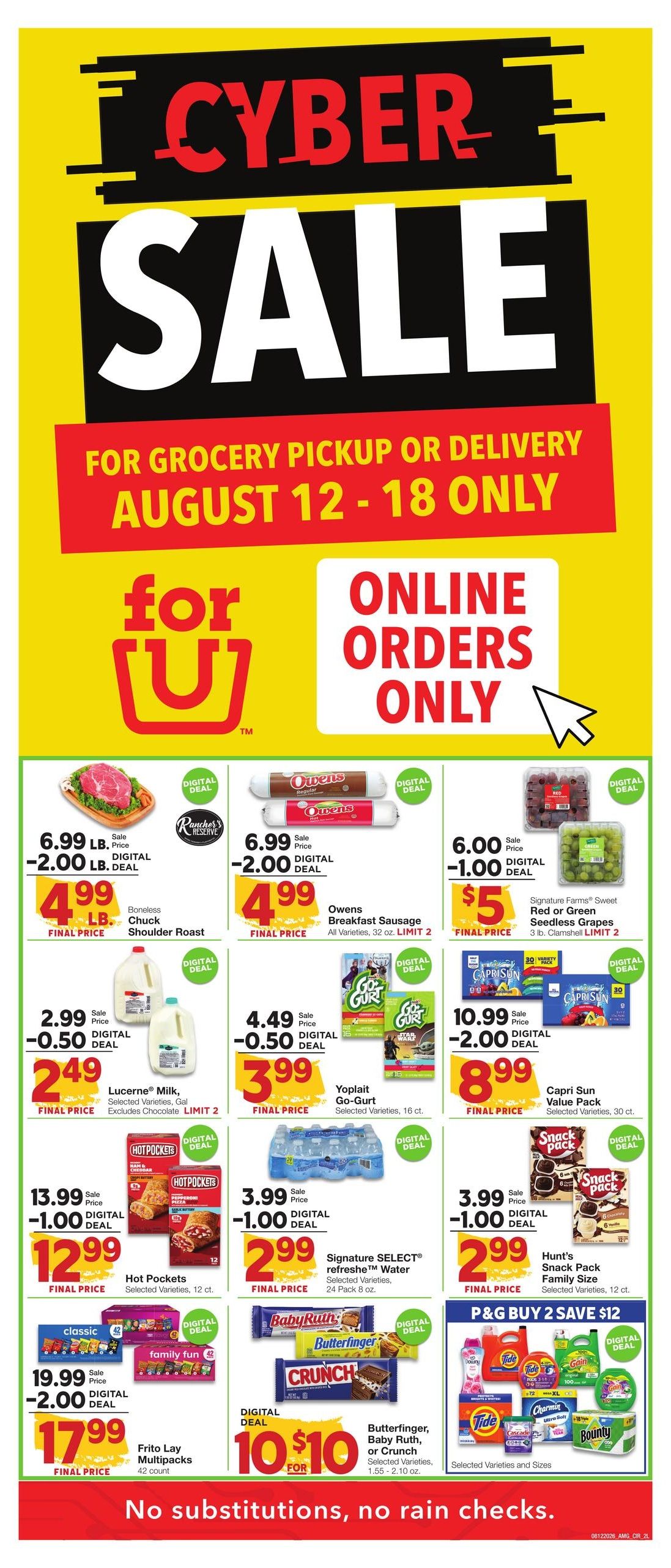 Amigos United (Lubbock Area, TX) Weekly Ad August 12 - 18, 2026