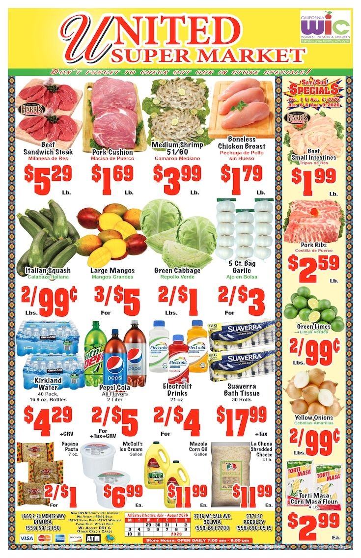 United Super Market Weekly Ad July 29 - August 11, 2026