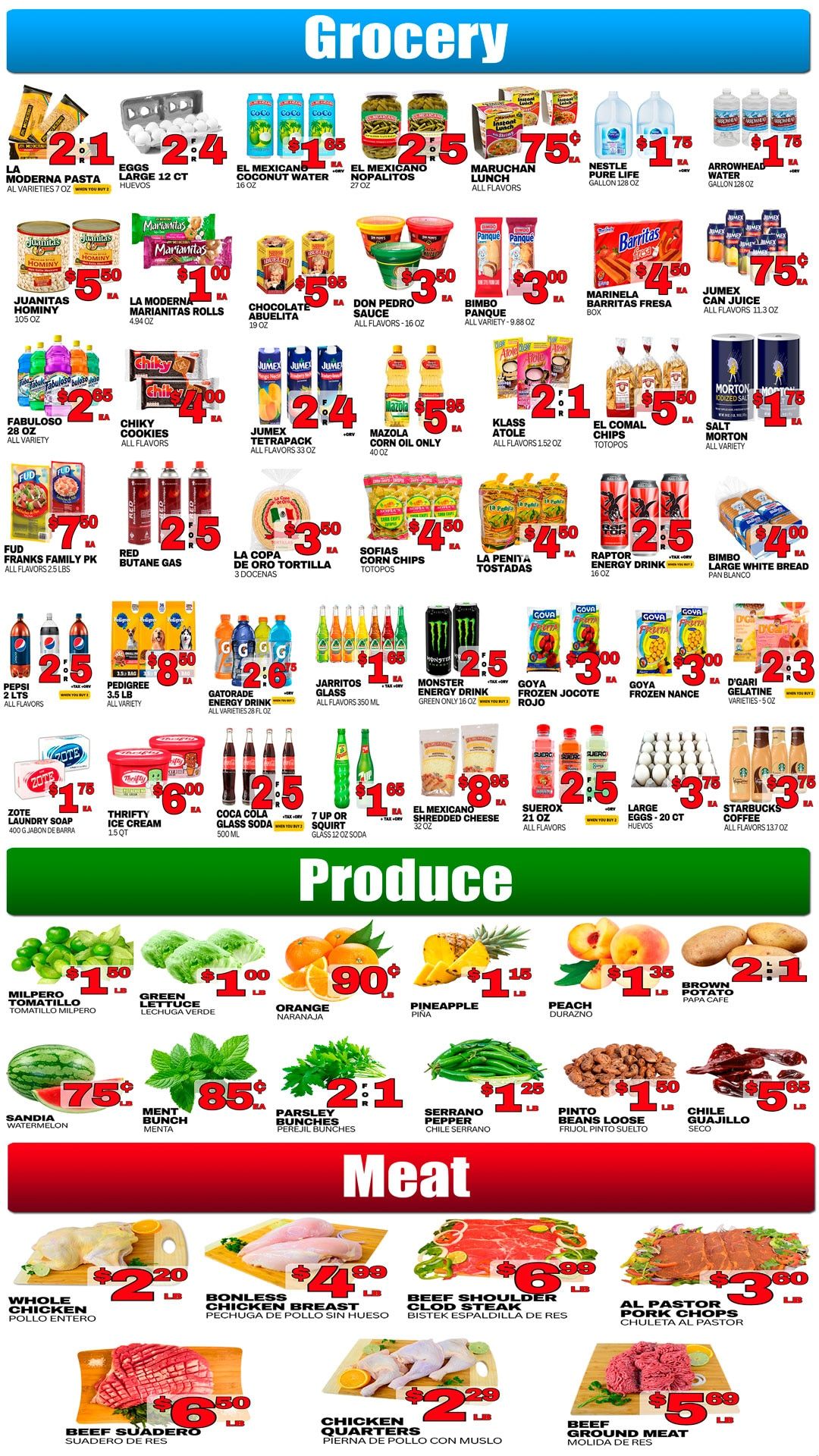 La Aguila Market (Fullerton, CA) Weekly Ad August 5 - 11, 2026