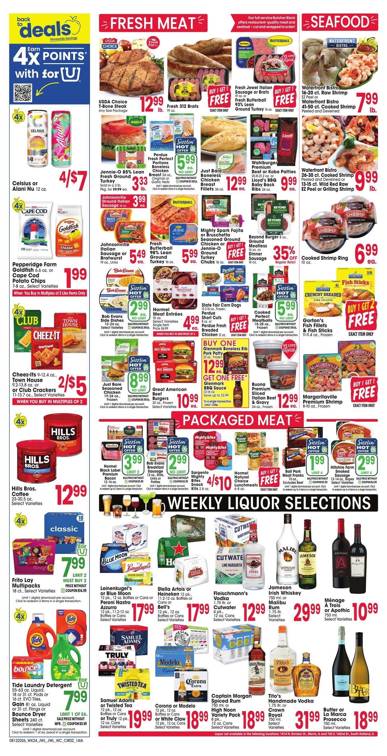 Jewel-Osco (Bellevue–Hanover Area, IA–IL) Weekly Ad August 12 - 18, 2026