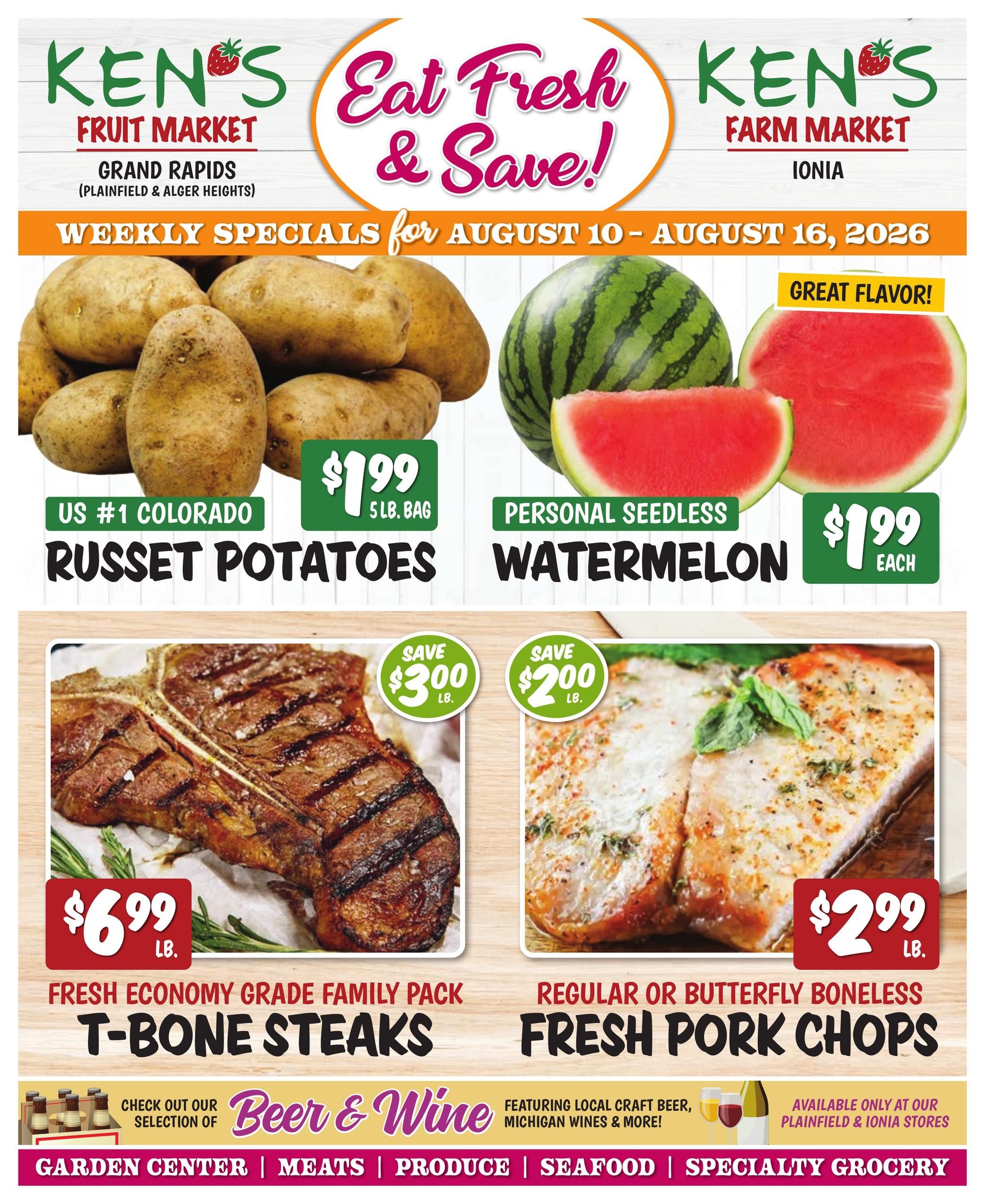 Ken's Fruit Market Weekly Ad August 10 - 16, 2026