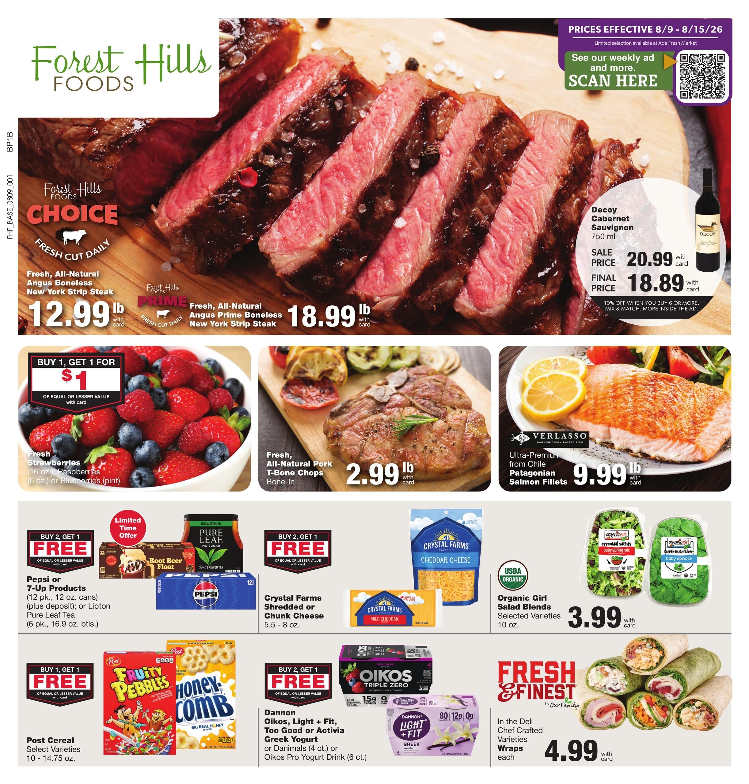 Forest Hills Foods Weekly Ad August 9 - 15, 2026