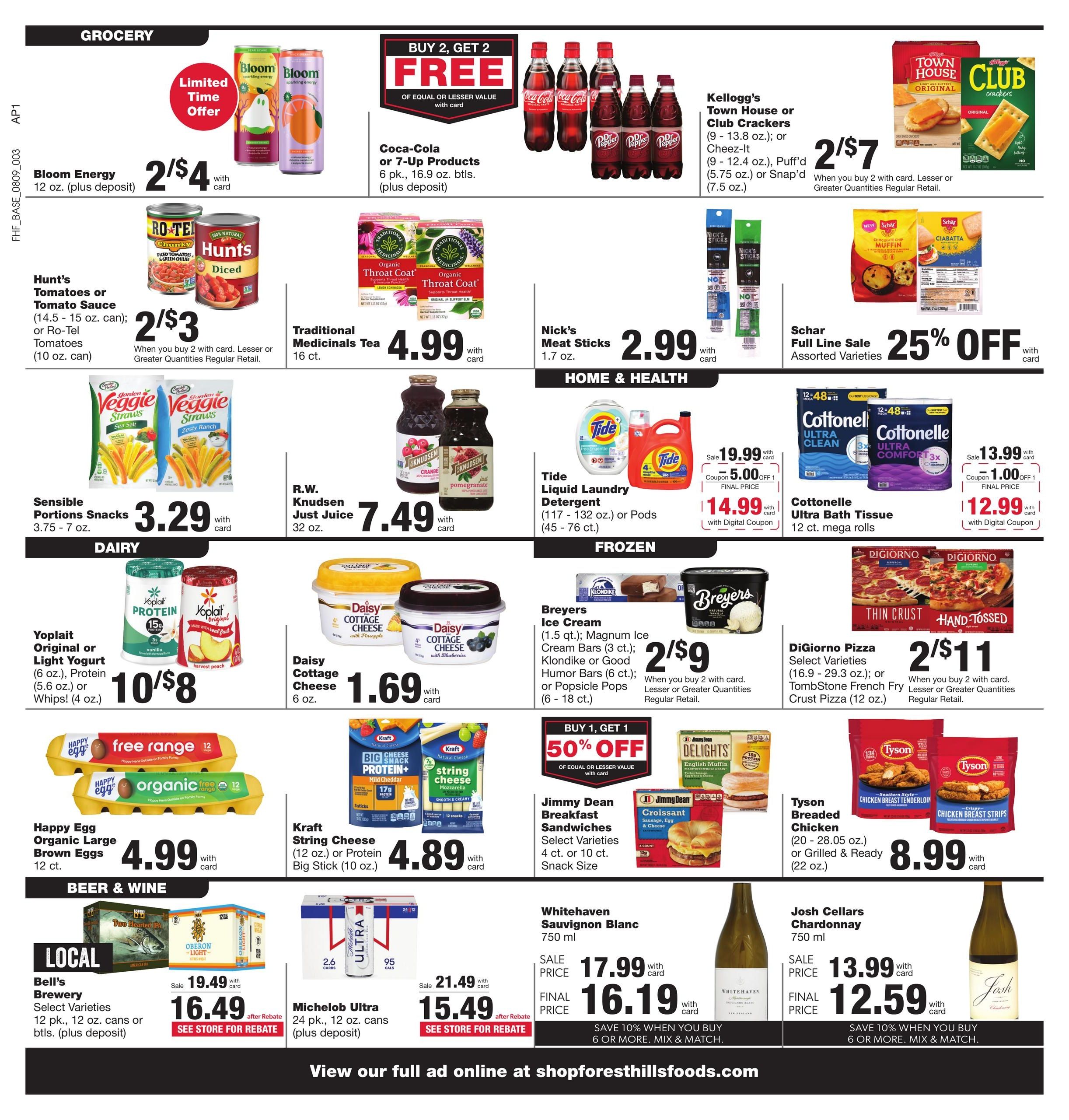 Forest Hills Foods Weekly Ad August 9 - 15, 2026
