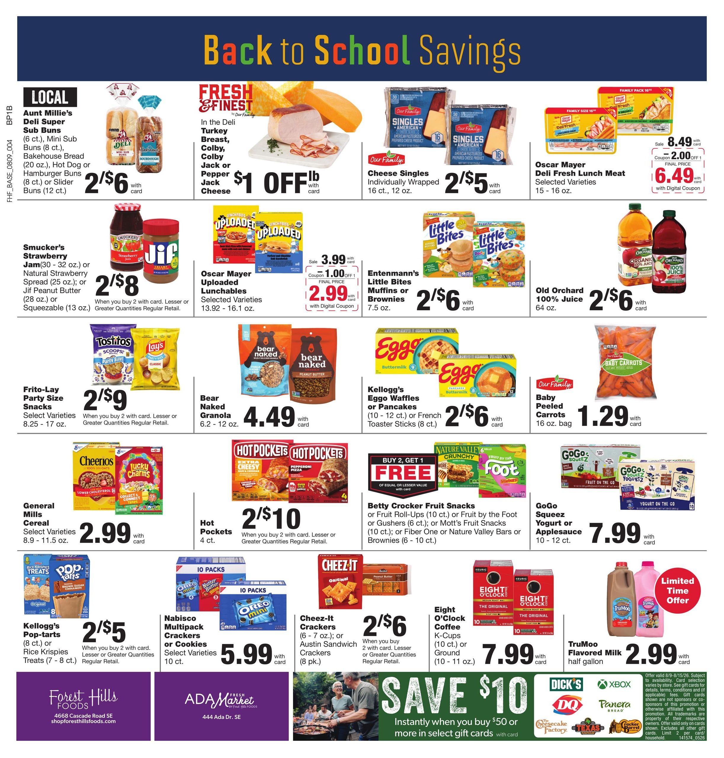 Forest Hills Foods Weekly Ad August 9 - 15, 2026