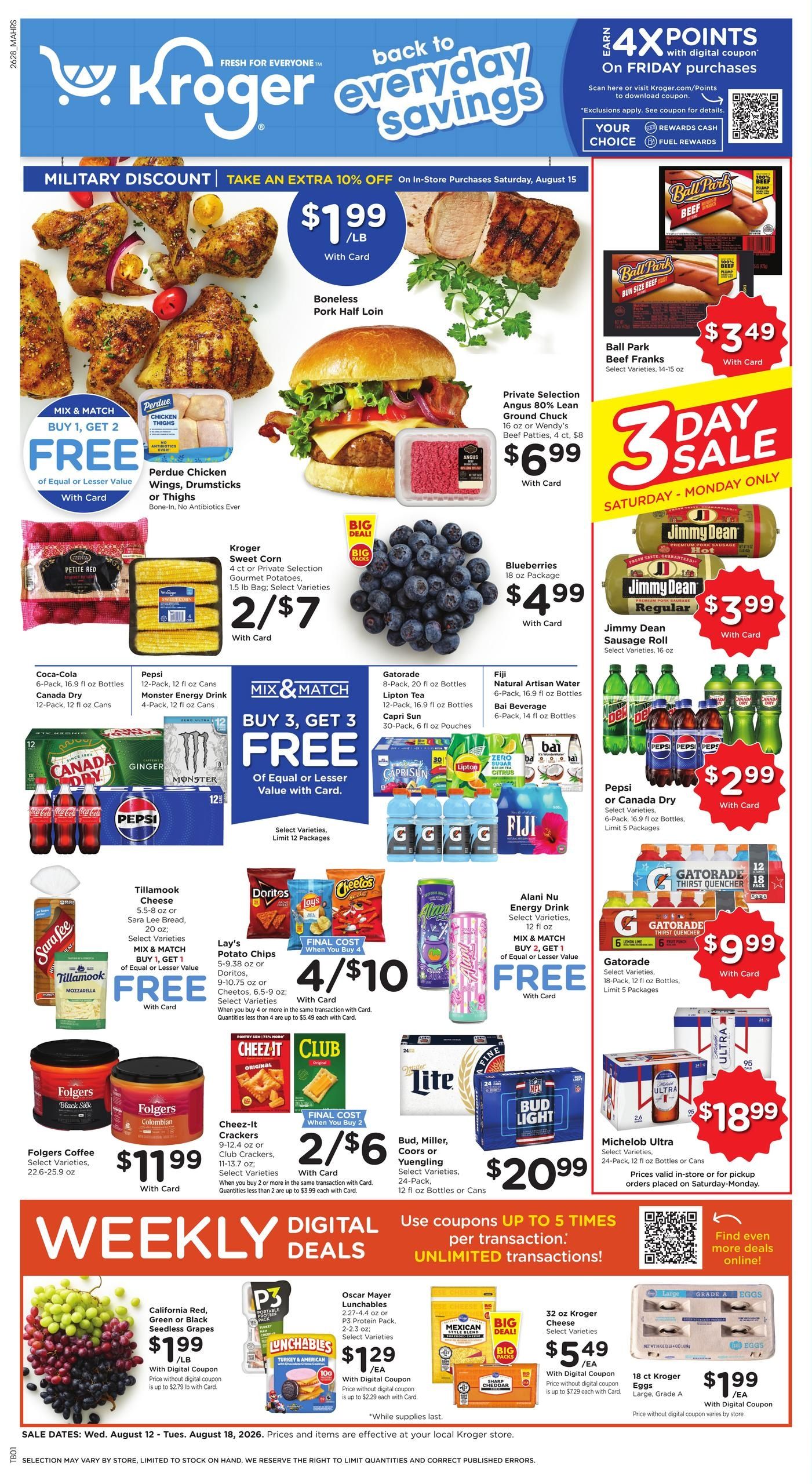 Kroger (Suffolk–Norfolk Area, NC–VA) Weekly Ad August 12 - 18, 2026