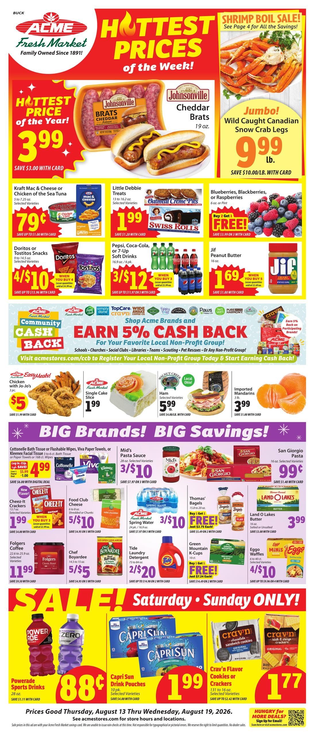 Acme Fresh Market (Akron–Lakemore Area, OH) Weekly Ad August 13 - 19, 2026