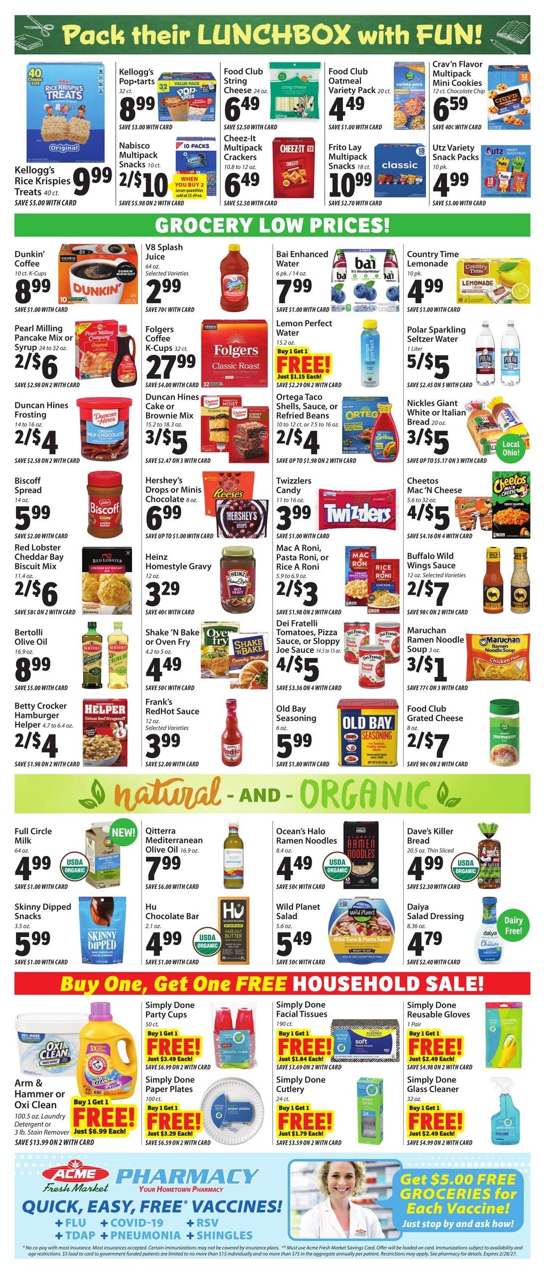 Acme Fresh Market (Akron–Lakemore Area, OH) Weekly Ad August 13 - 19, 2026