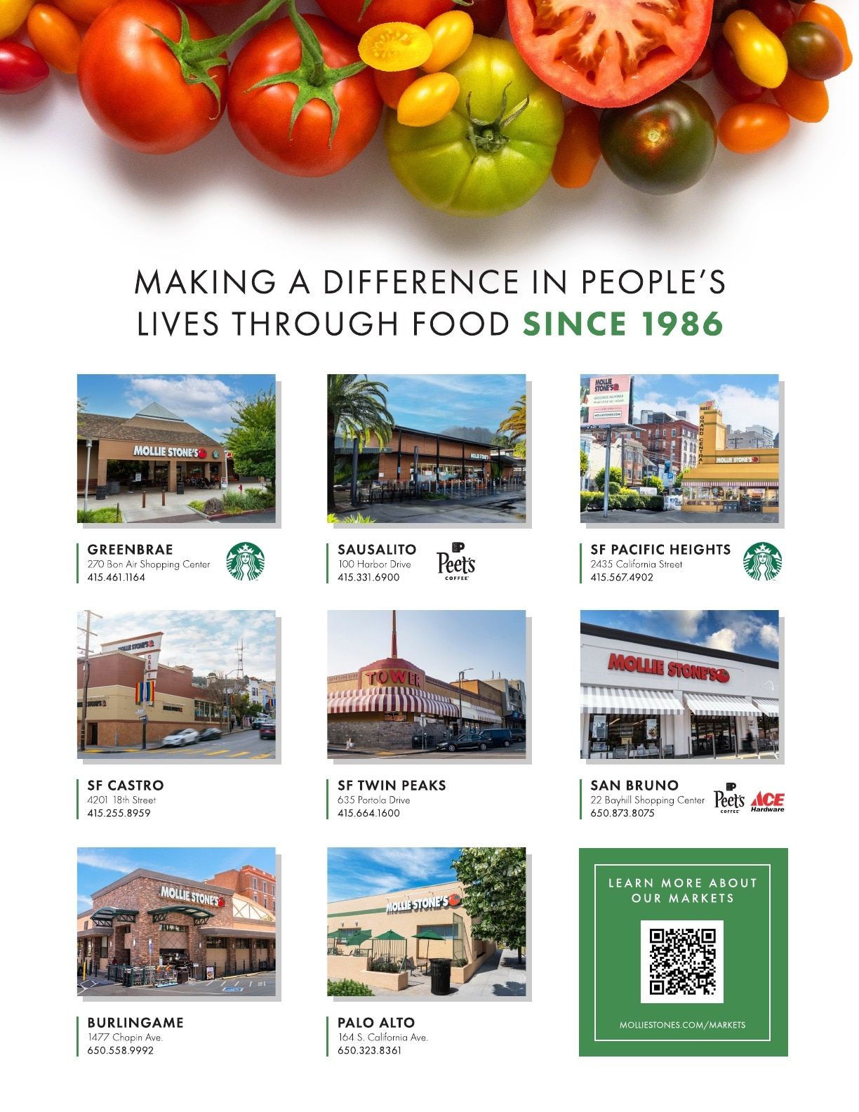 Mollie Stone's Markets 40th Anniversary Magazine Weekly Ad May 1 - December 31, 2026