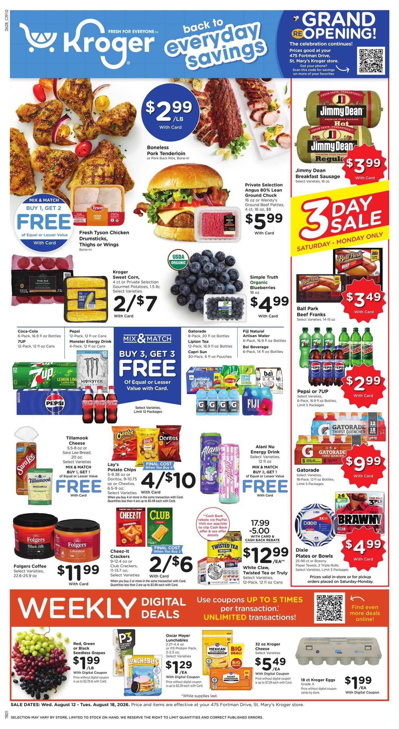Kroger (Van Wert Area, OH) Weekly Ad August 12 - 18, 2026