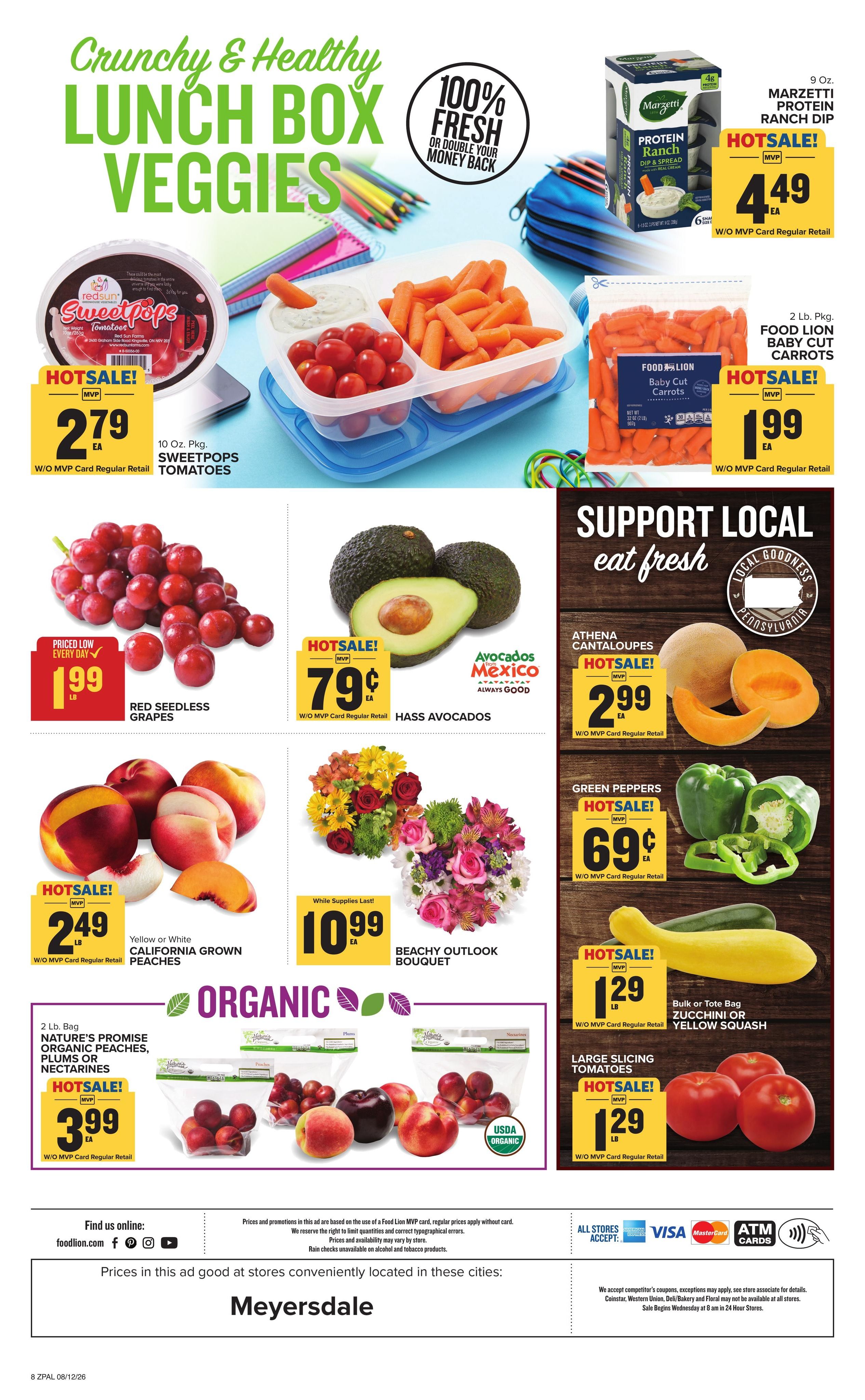 Food Lion (Somerset–Cumberland Area, MD–PA) Weekly Ad August 12 - 18, 2026