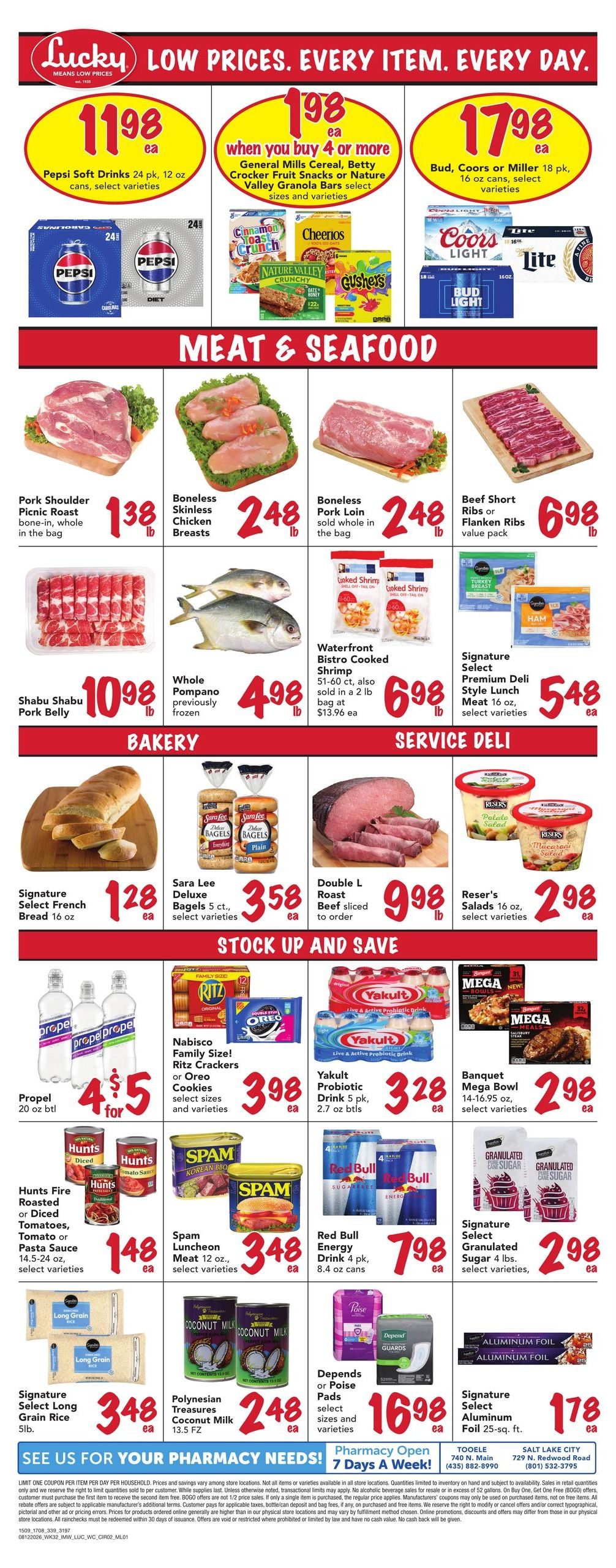 Lucky (Salt Lake City–West Valley City Area, UT) Weekly Ad August 12 - 18, 2026