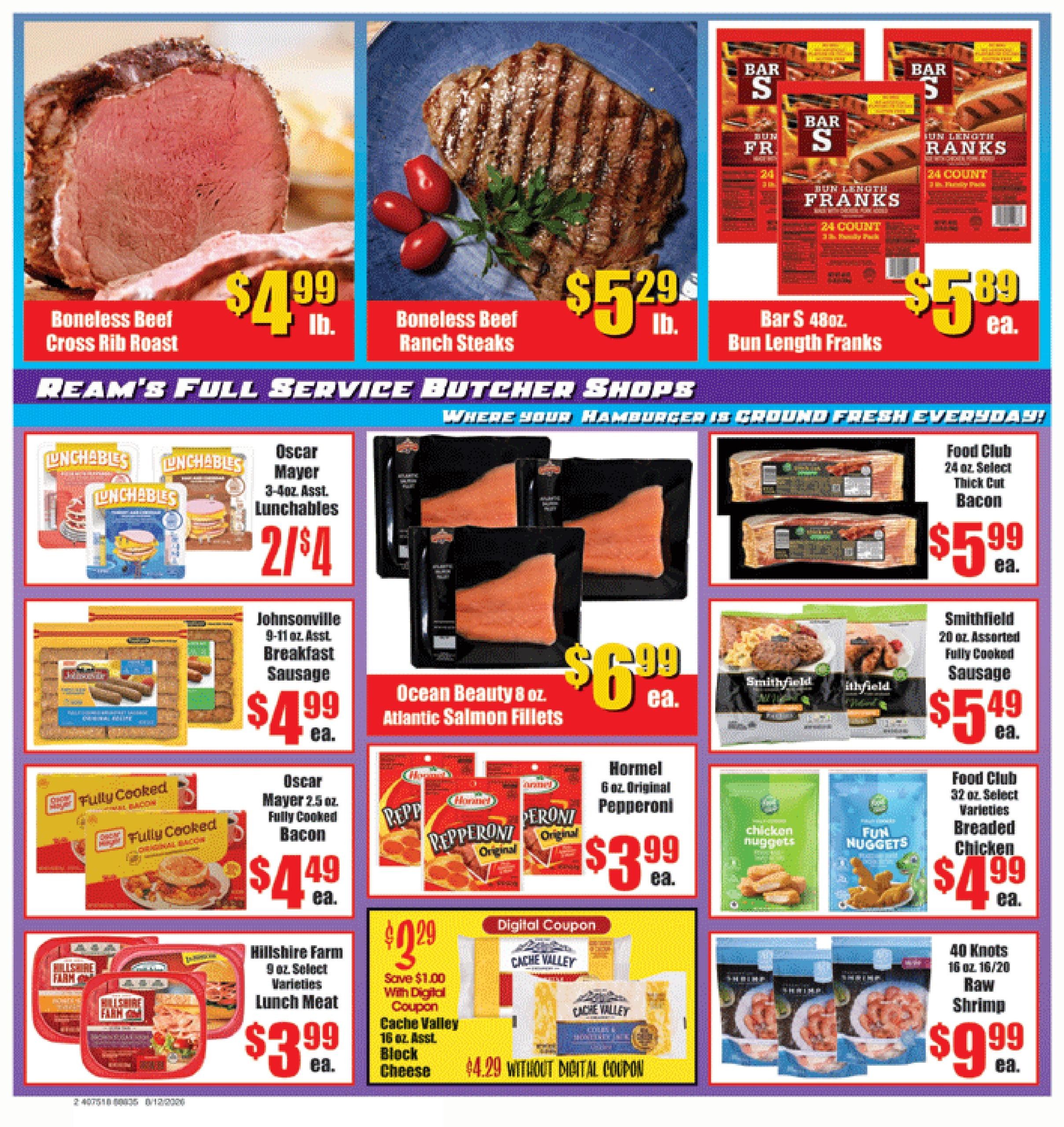 Reams Food Stores Weekly Ad August 11 - 17, 2026