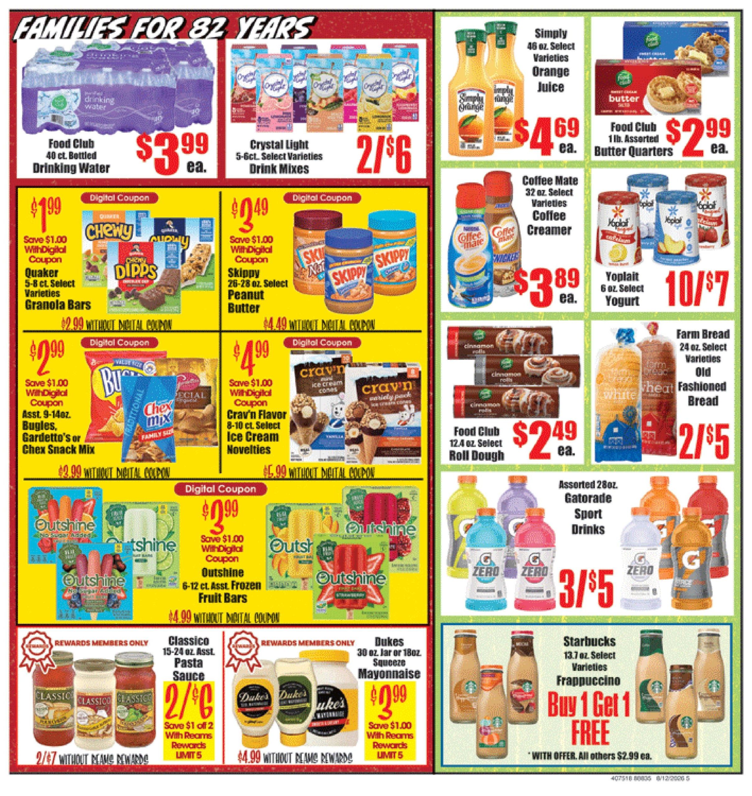 Reams Food Stores Weekly Ad August 11 - 17, 2026