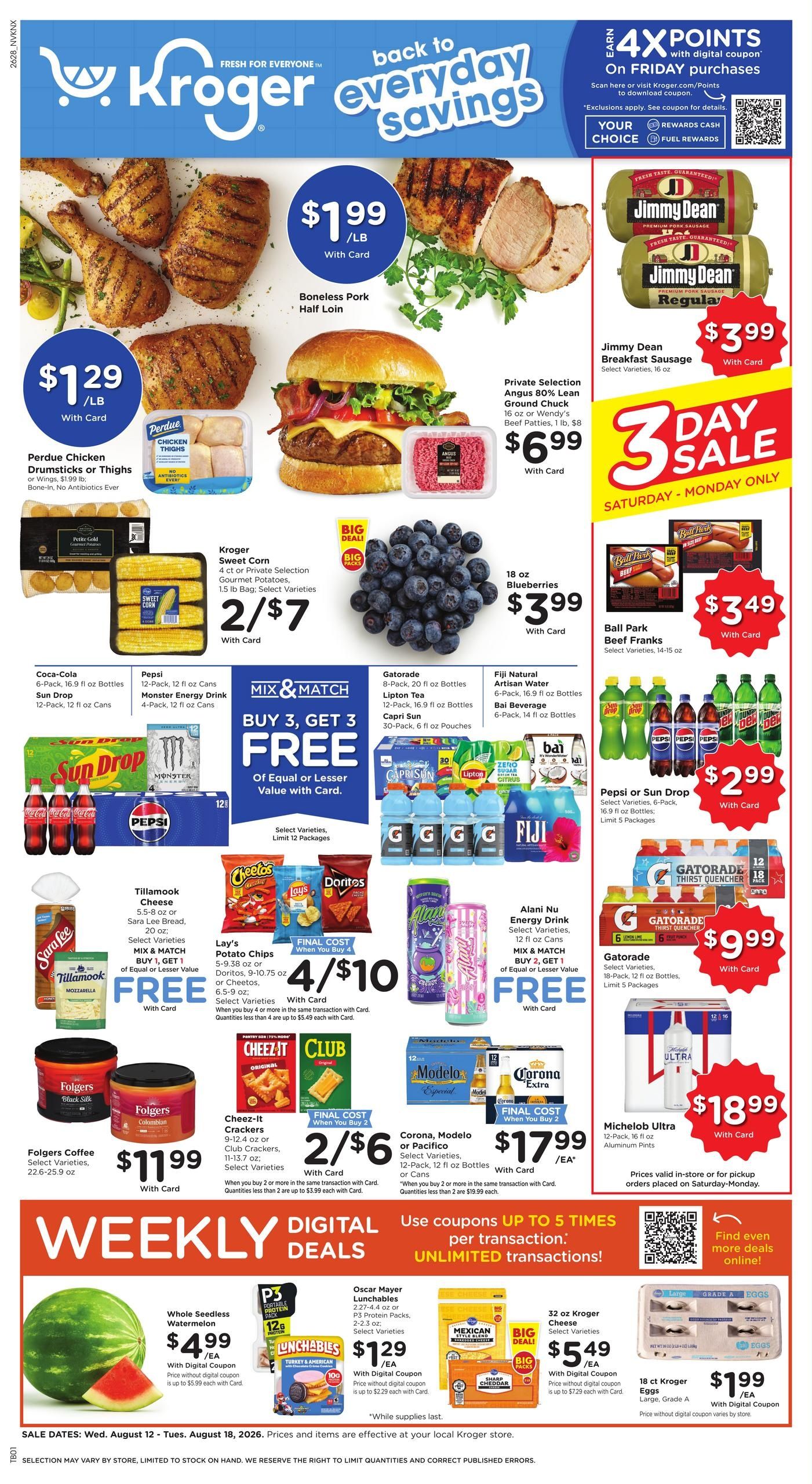Kroger (Knoxville–Rockford Area, TN) Weekly Ad August 12 - 18, 2026