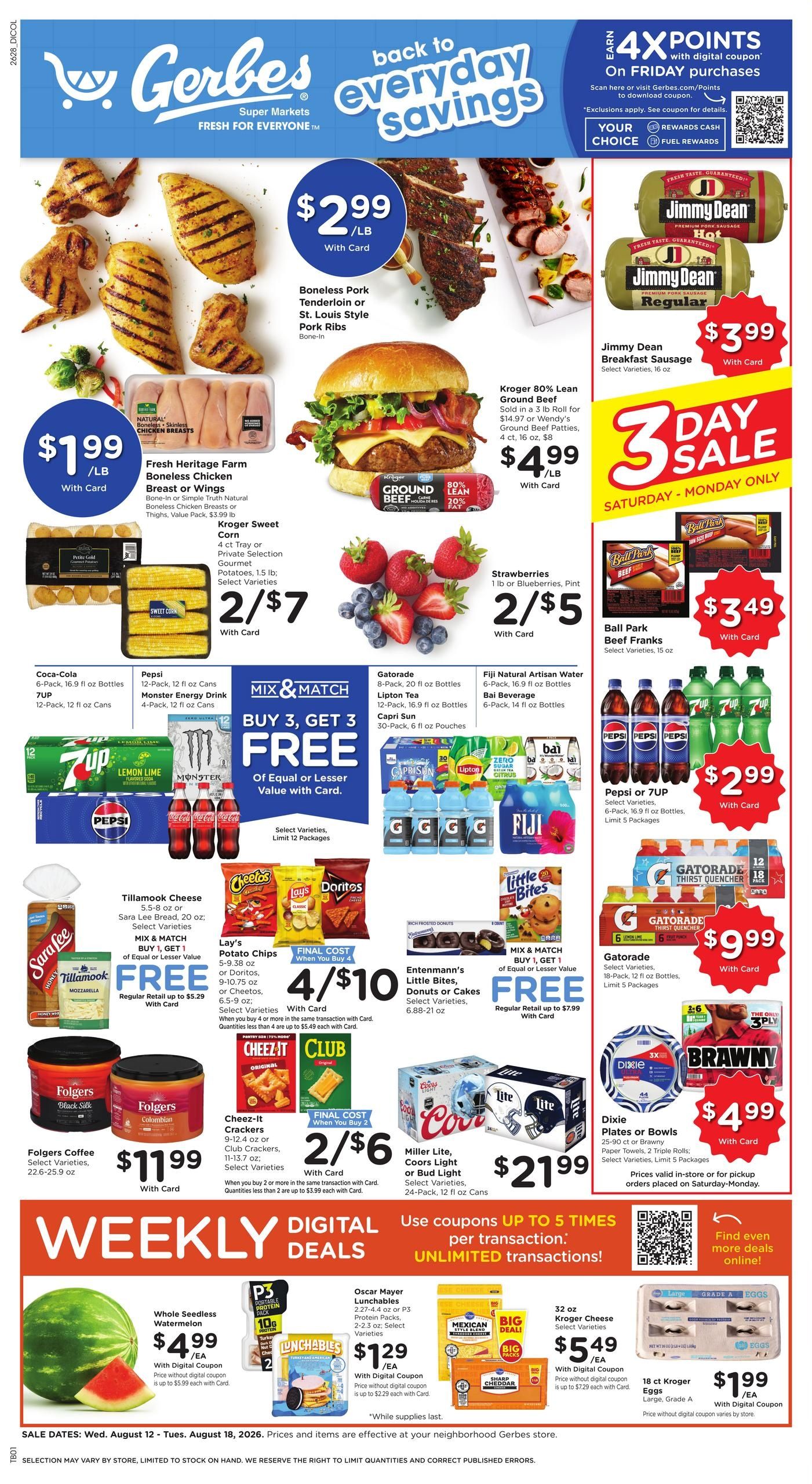 Gerbes (Columbia–Jefferson City Area, MO) Weekly Ad August 12 - 18, 2026