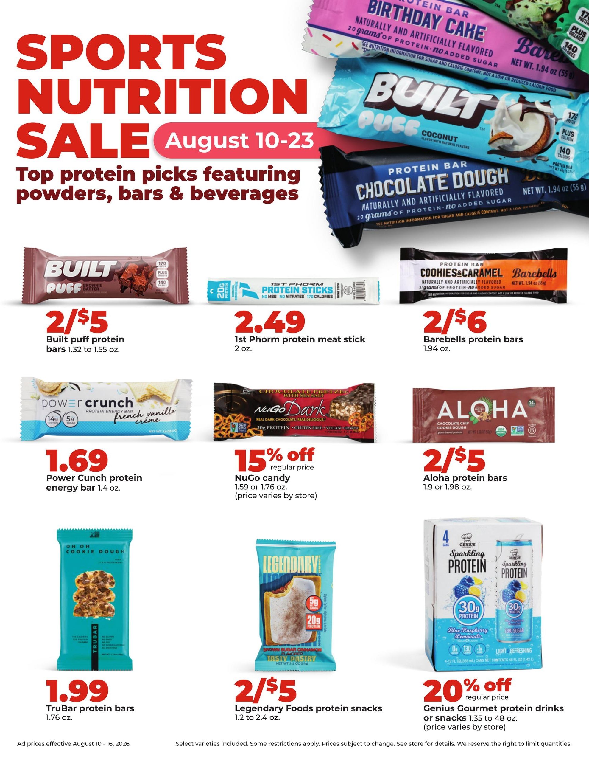 Hy-Vee (Sedalia Area, MO) Weekly Ad August 10 - 16, 2026