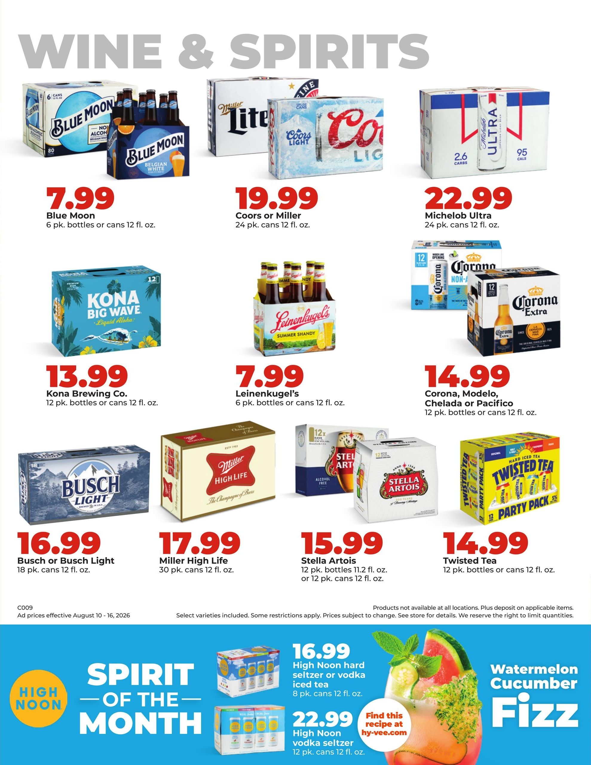 Hy-Vee (Sedalia Area, MO) Weekly Ad August 10 - 16, 2026