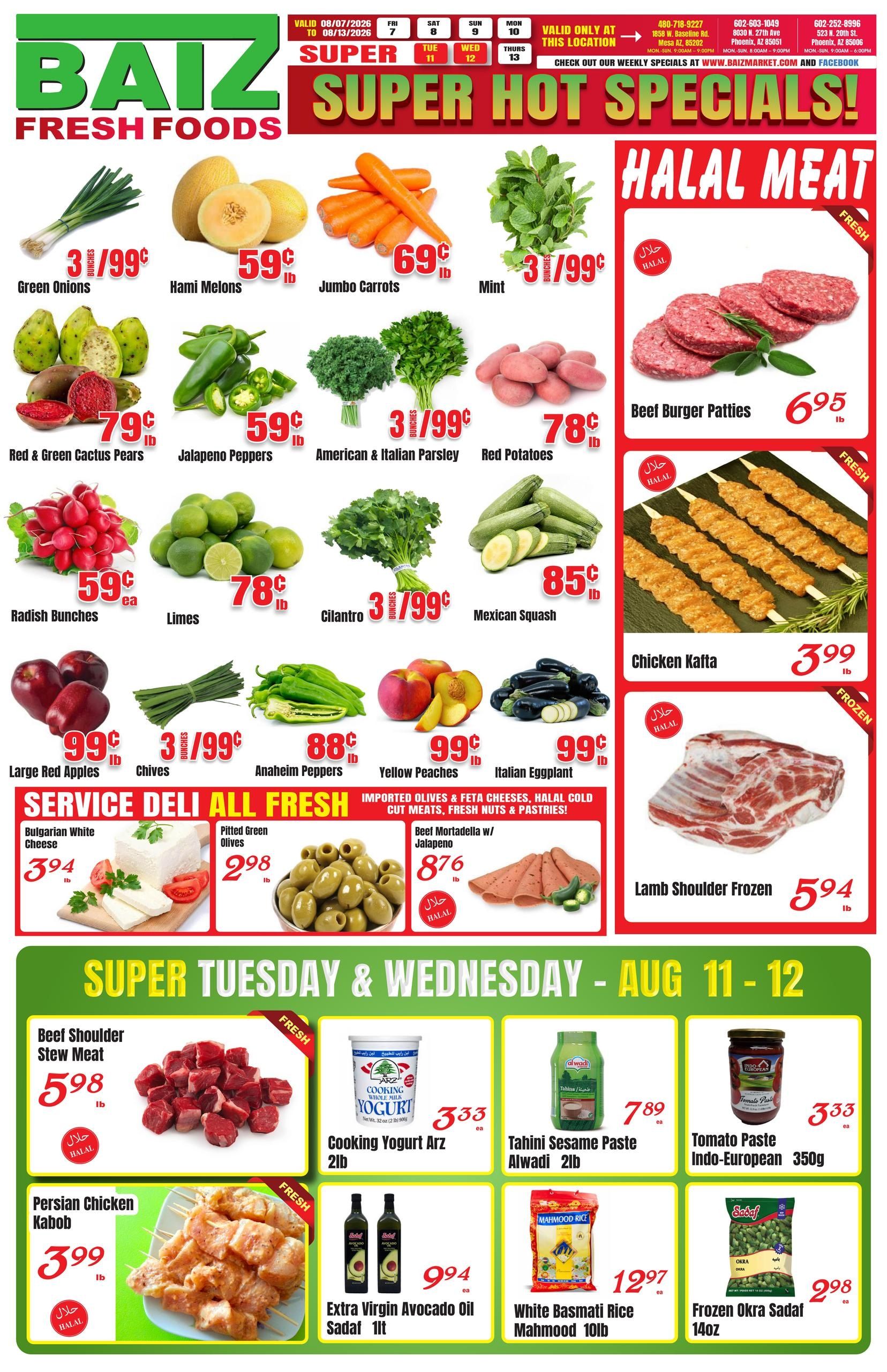 Baiz Market (Chandler Area, AZ) Weekly Ad August 7 - 13, 2026