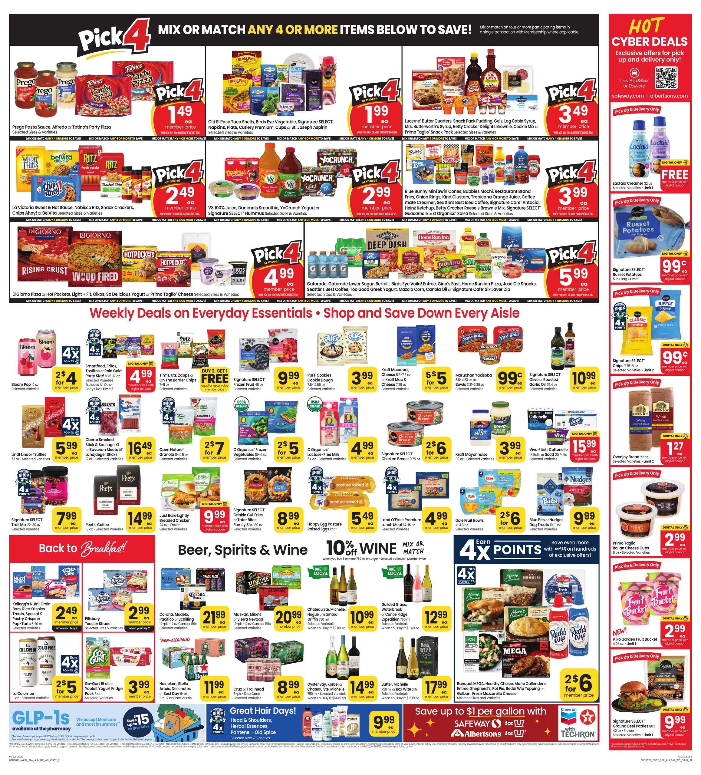Safeway (Bellevue Area, WA) Weekly Ad August 12 - 18, 2026