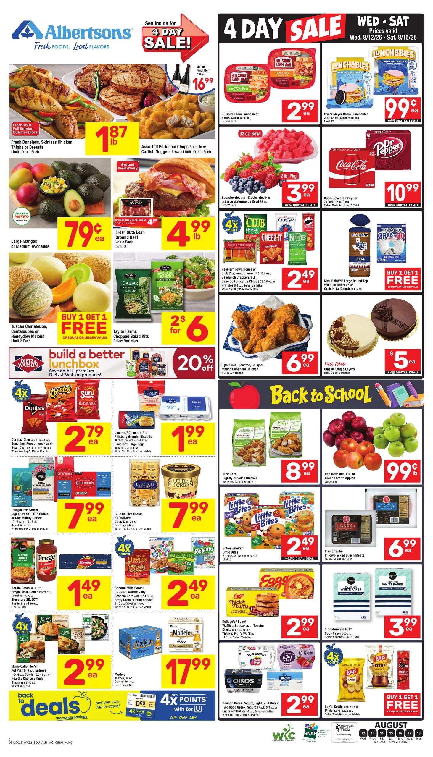 Albertsons (Ardmore–Lone Grove Area, OK) Weekly Ad August 12 - 18, 2026
