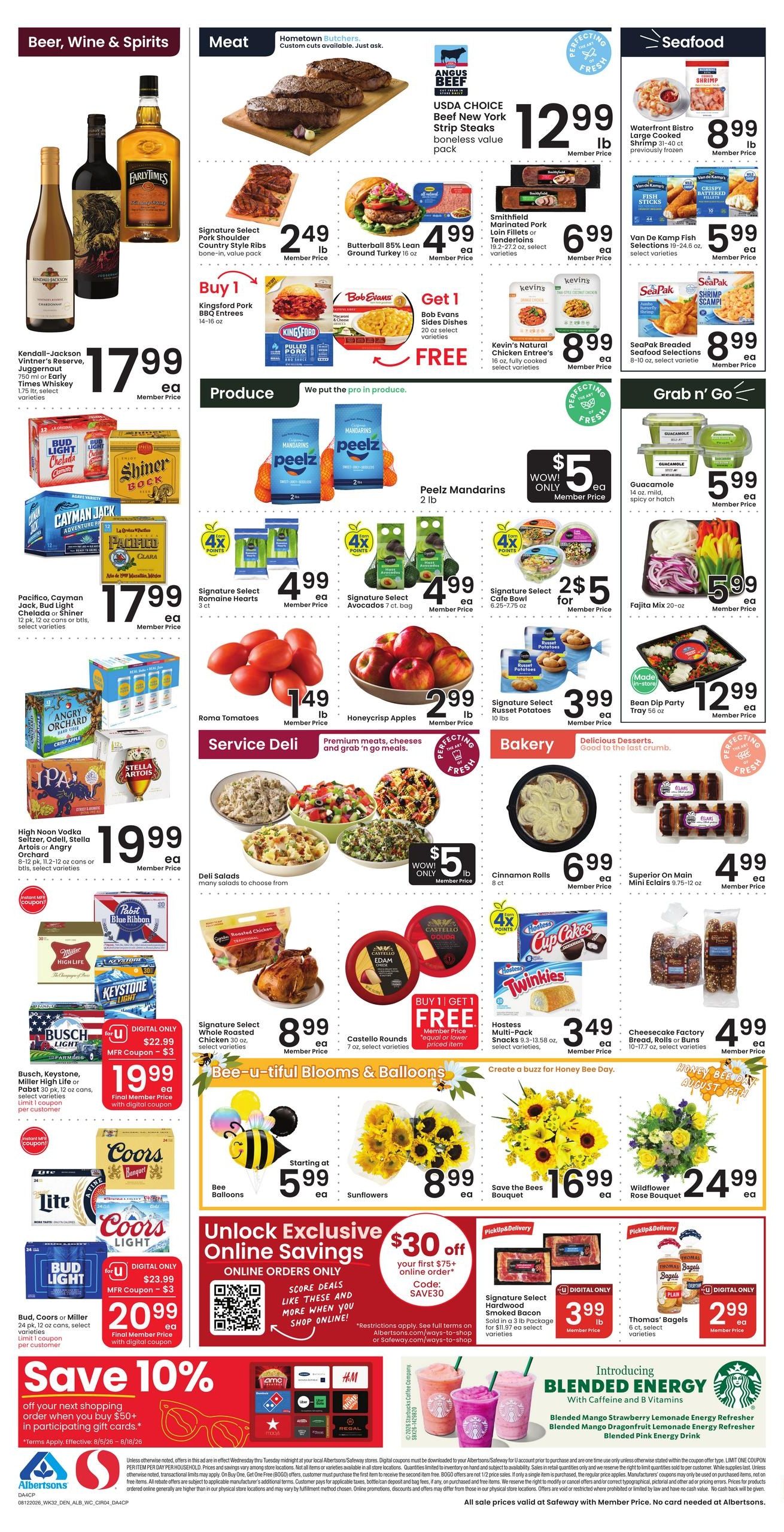 Albertsons (Casper Area, WY) Weekly Ad August 12 - 18, 2026