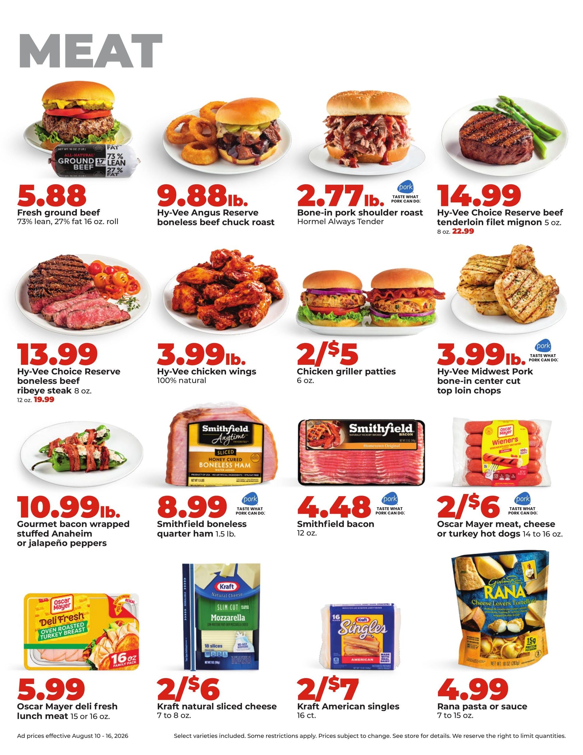 Hy-Vee (Carroll Area, IA) Weekly Ad August 10 - 16, 2026