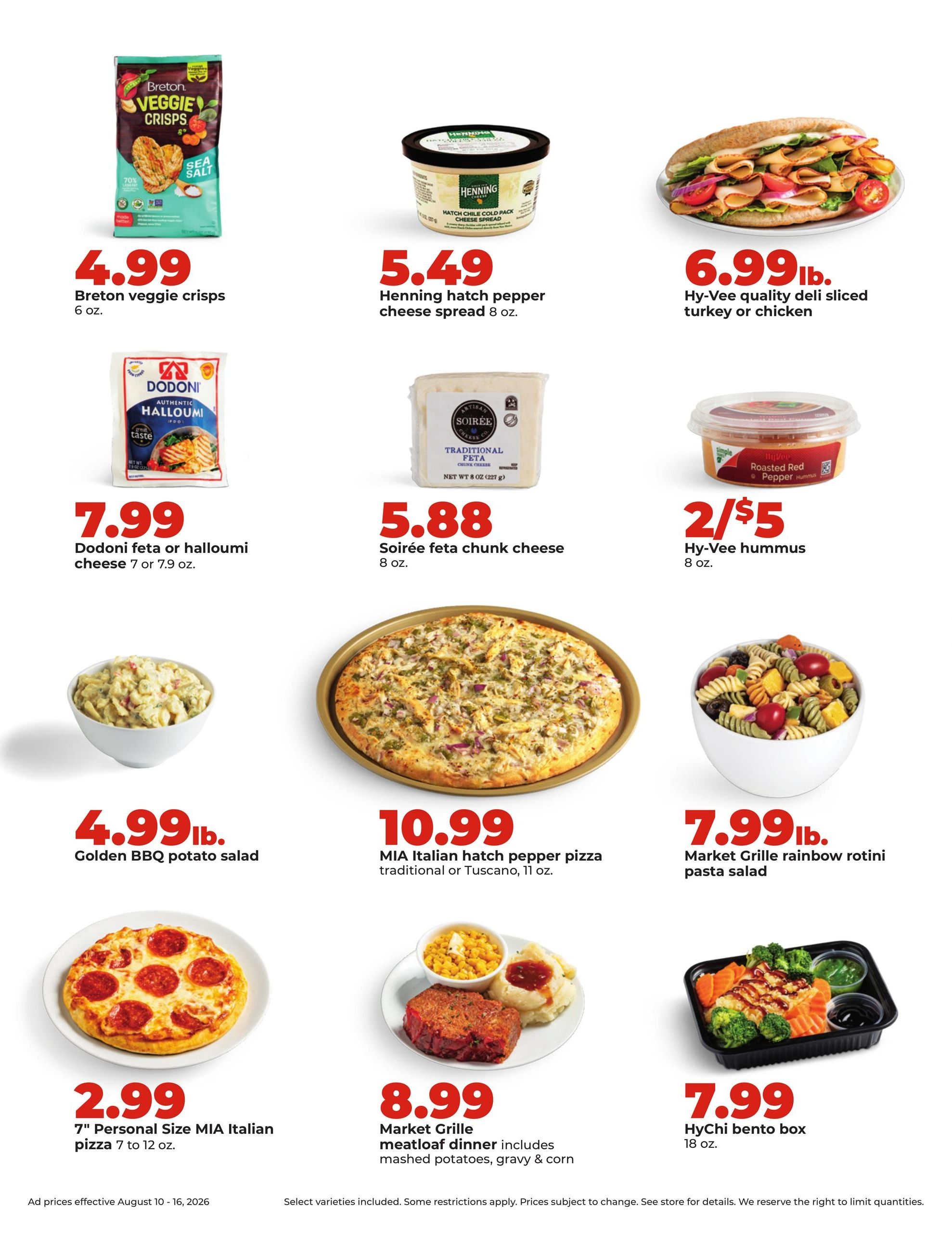 Hy-Vee (Carroll Area, IA) Weekly Ad August 10 - 16, 2026