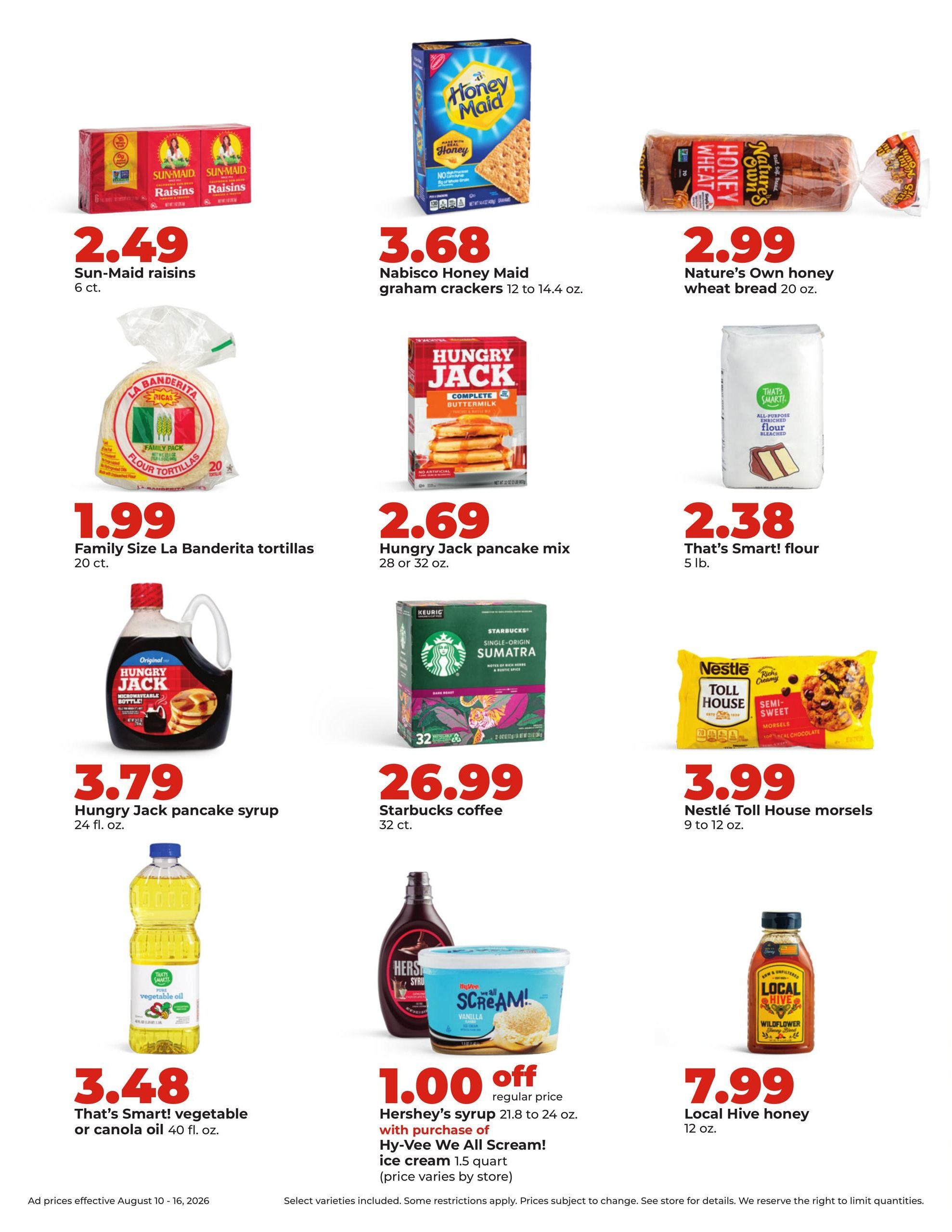 Hy-Vee (Carroll Area, IA) Weekly Ad August 10 - 16, 2026