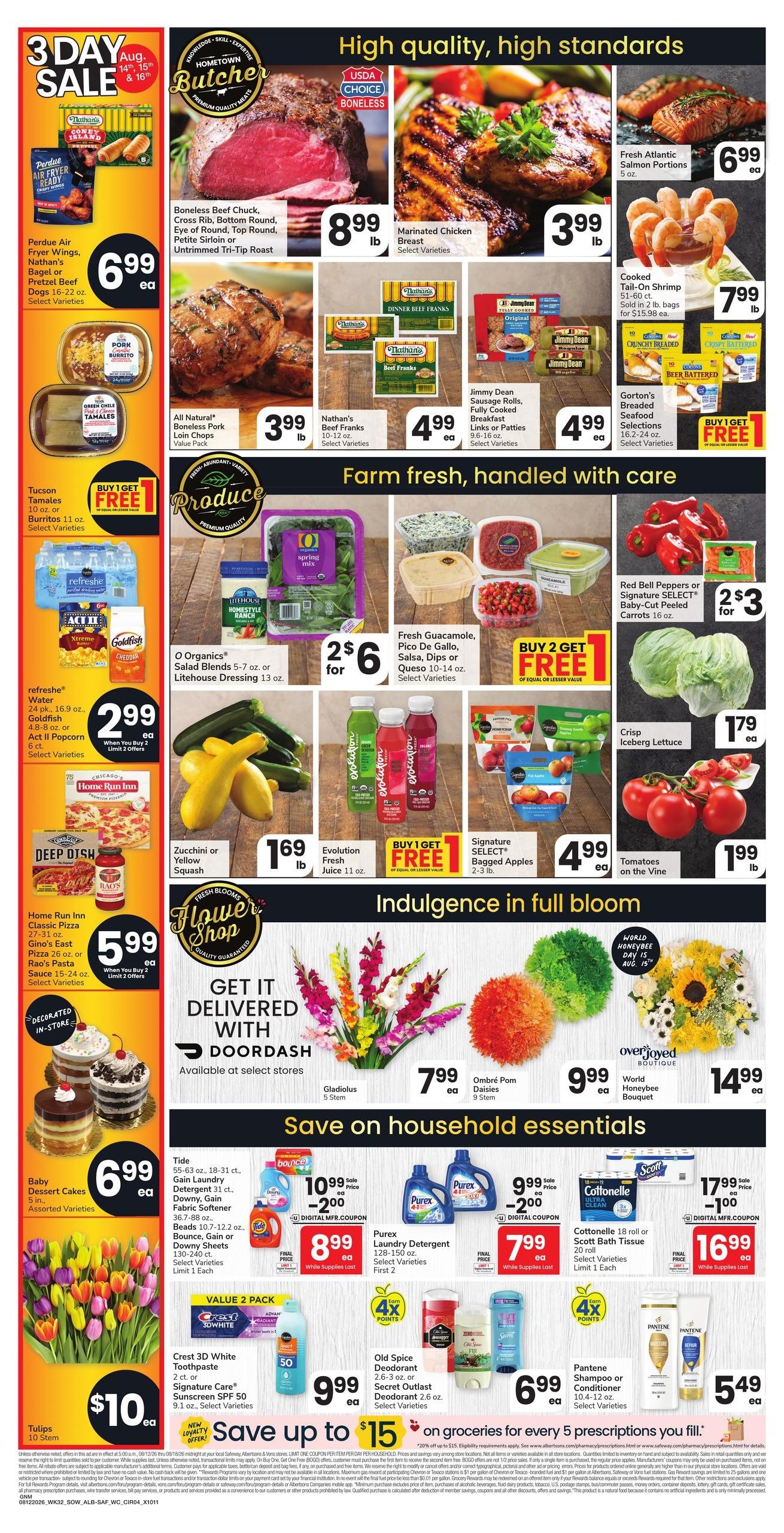 Albertsons (Gallup–Crownpoint Area, NM) Weekly Ad August 12 - 18, 2026