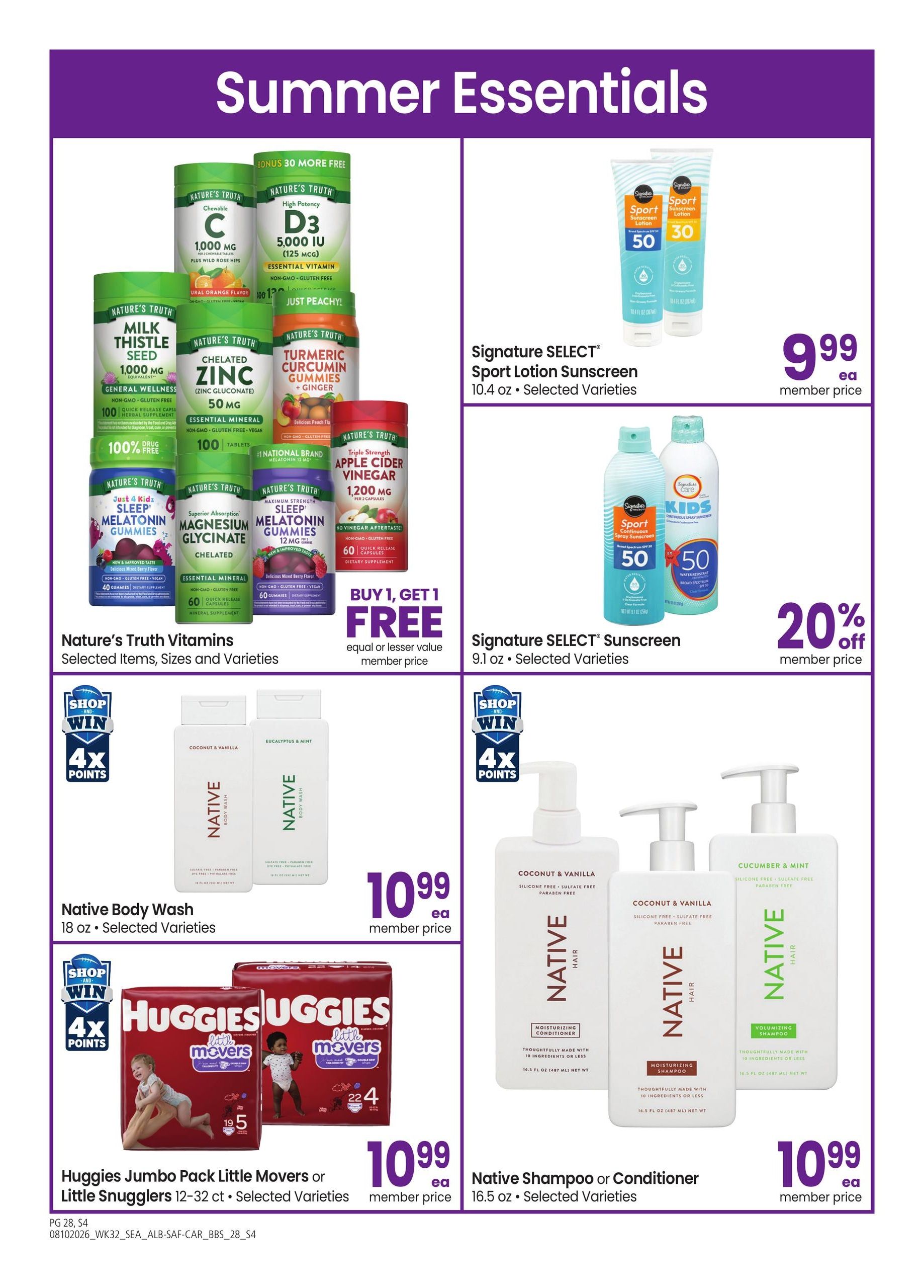 Safeway (Coeur D Alene–Lewiston Area, ID) Big Book of Savings Weekly Ad August 10 - September 7, 2026