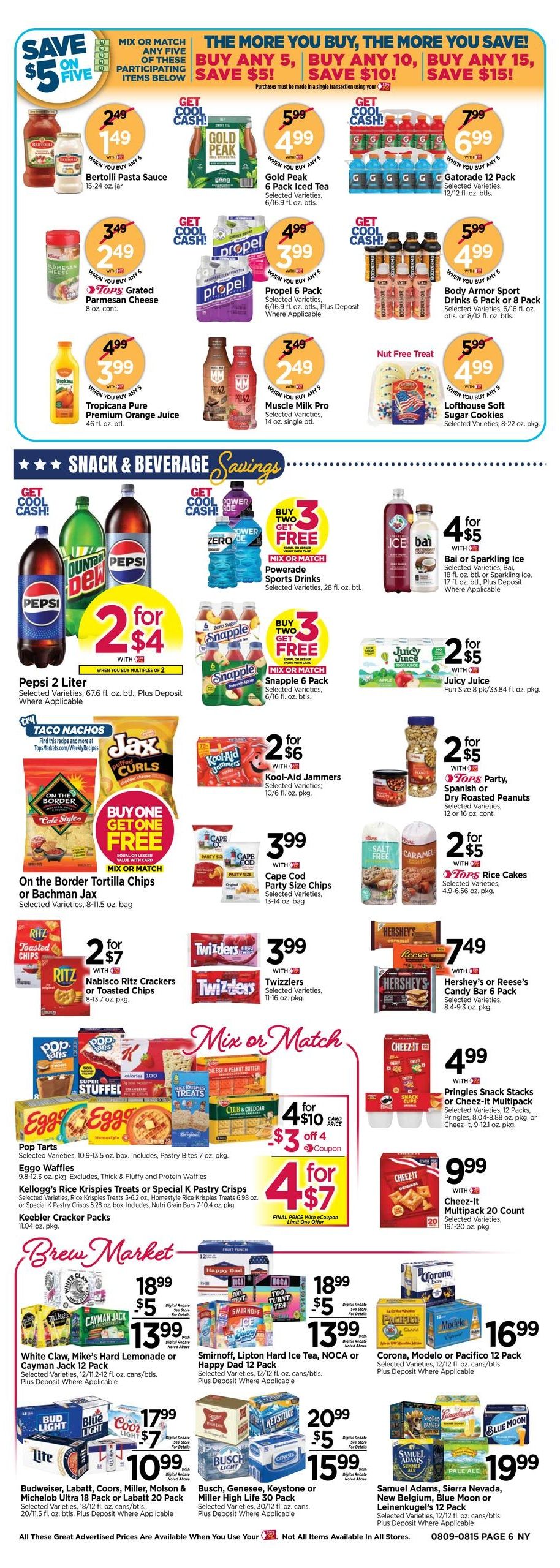 Tops Friendly Markets (NY) Weekly Ad August 9 - 15, 2026