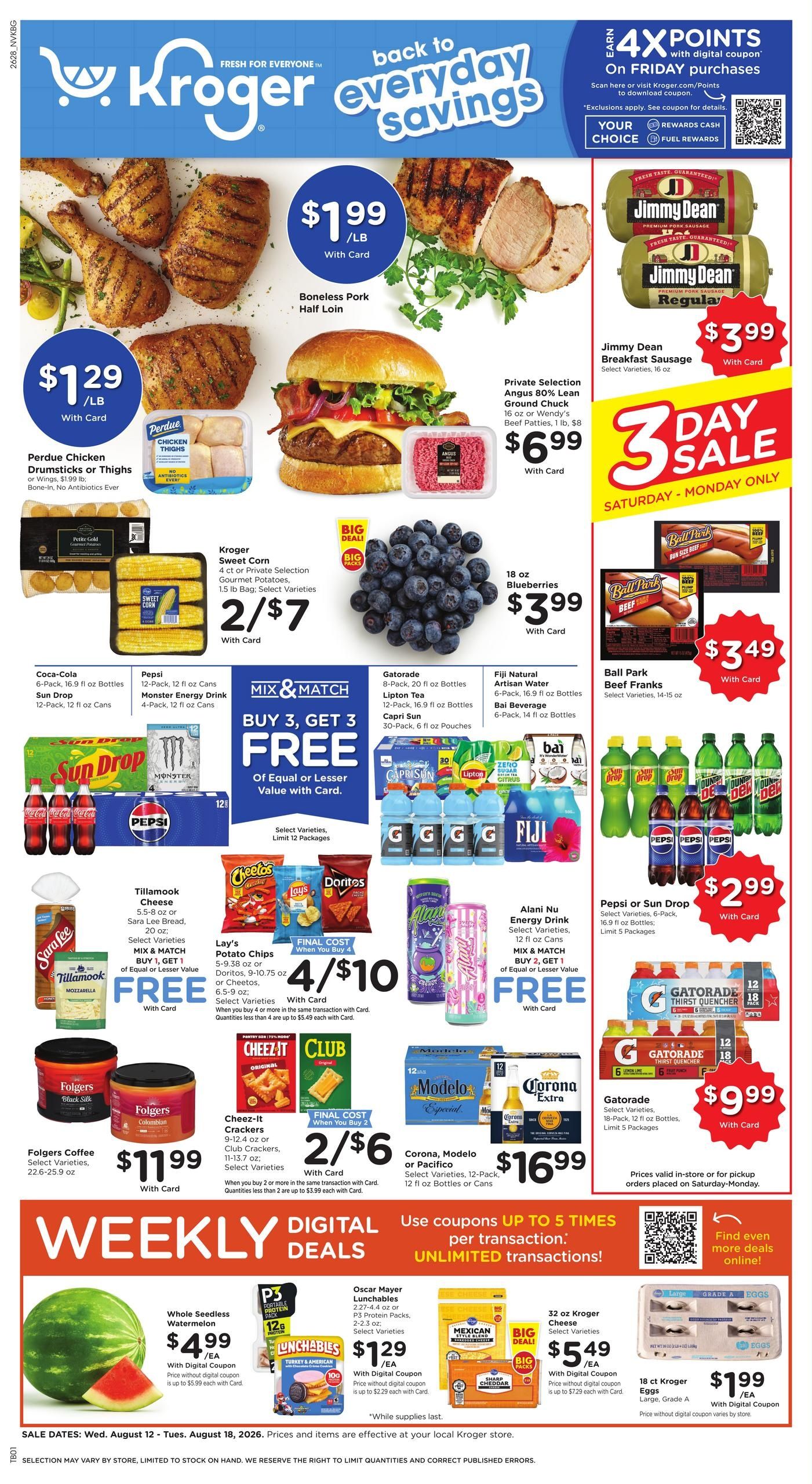 Kroger (Bowling Green–Scottsville Area, KY) Weekly Ad August 12 - 18, 2026