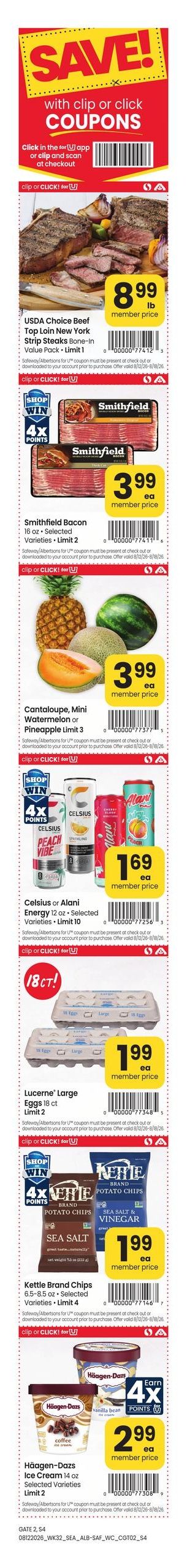 Safeway (Coeur D Alene–Lewiston Area, ID) Weekly Ad August 12 - 18, 2026
