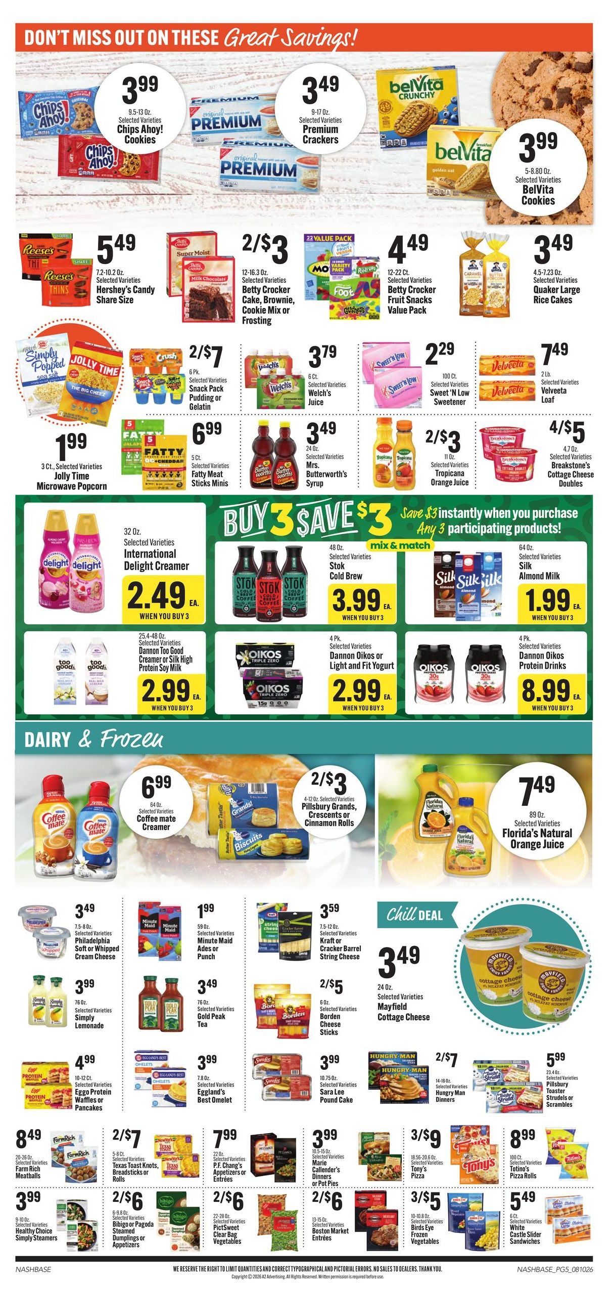 Reese's Food Store Piggly Wiggly (Scottsville Area, KY) Weekly Ad August 10 - 16, 2026