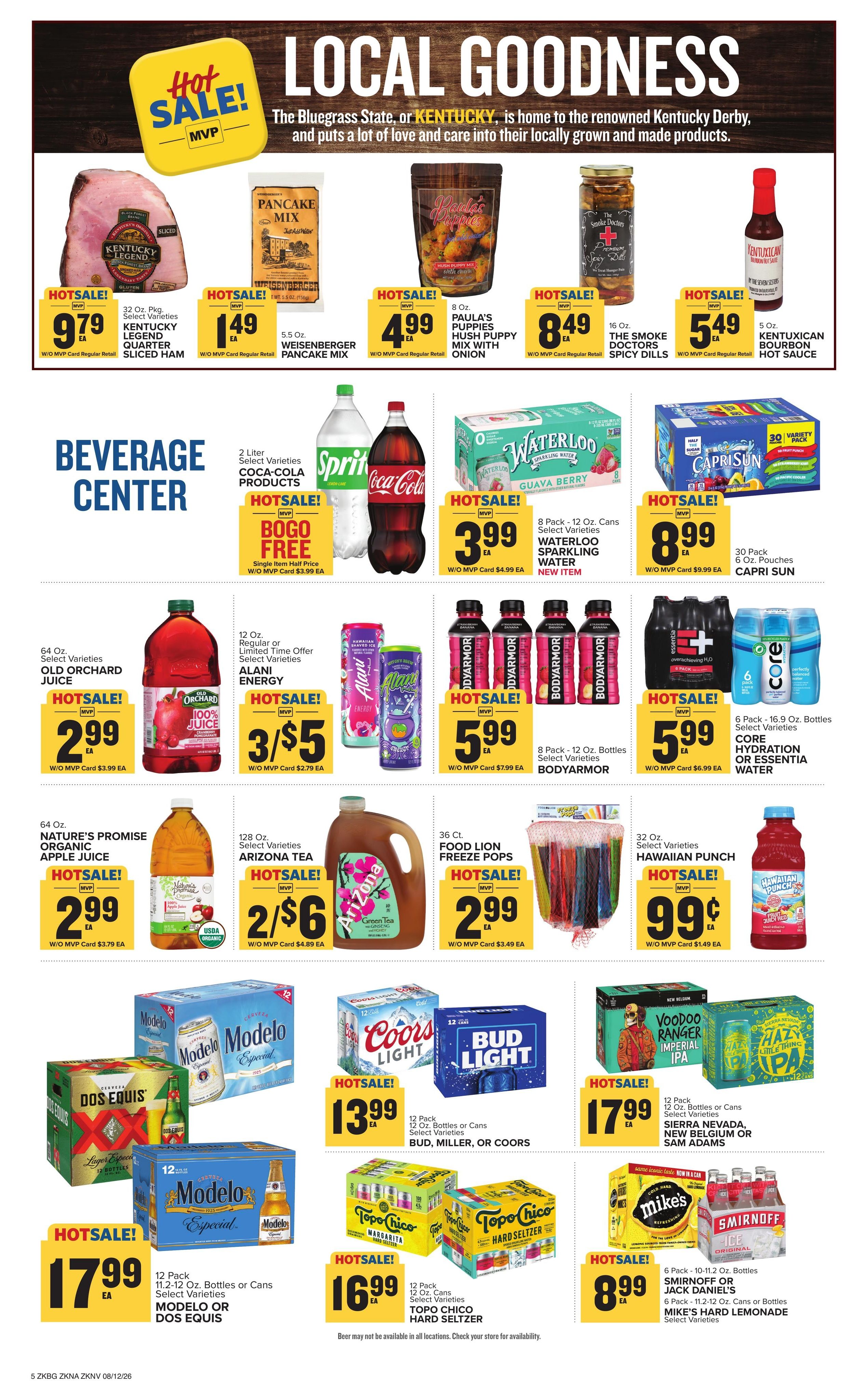 Food Lion (Scottsville–Bowling Green Area, KY) Weekly Ad August 12 - 18, 2026